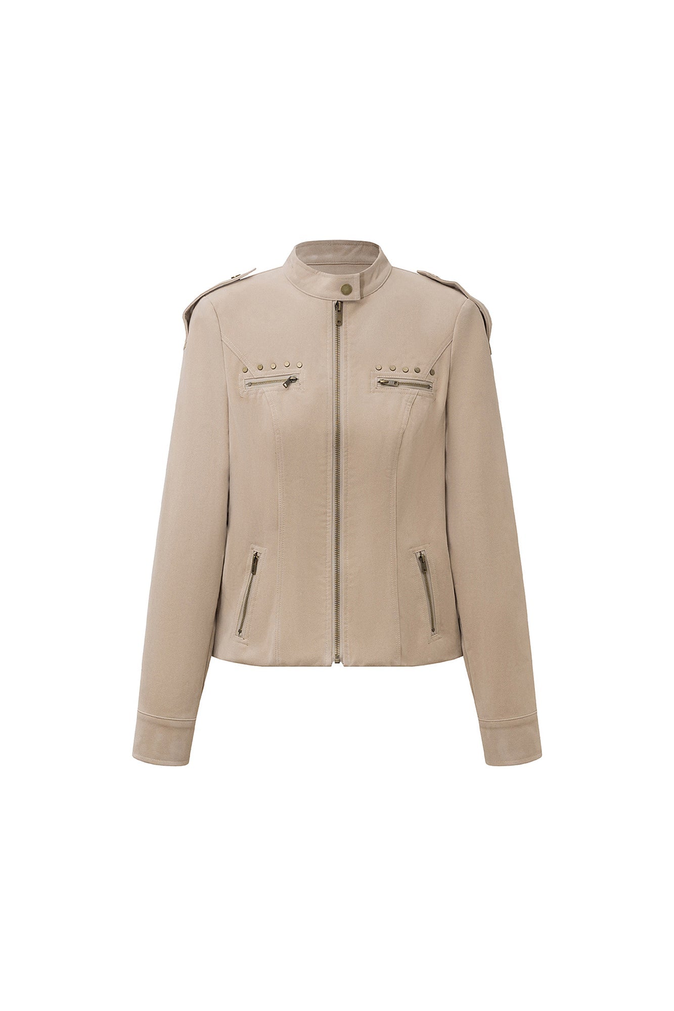 AE30 SAINT Rivet Flocked Cropped Jacket