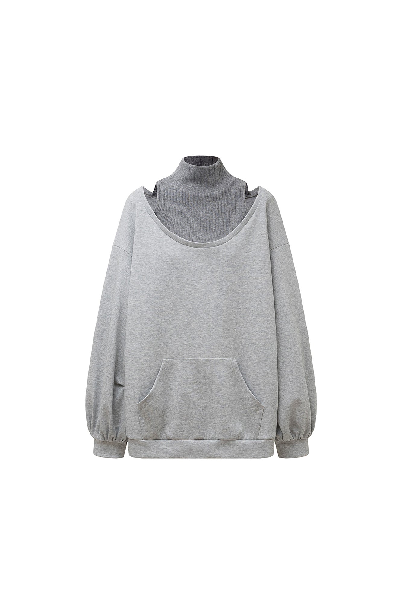 AE30 SAINT Cold Shoulder Oversized Sweatshirt