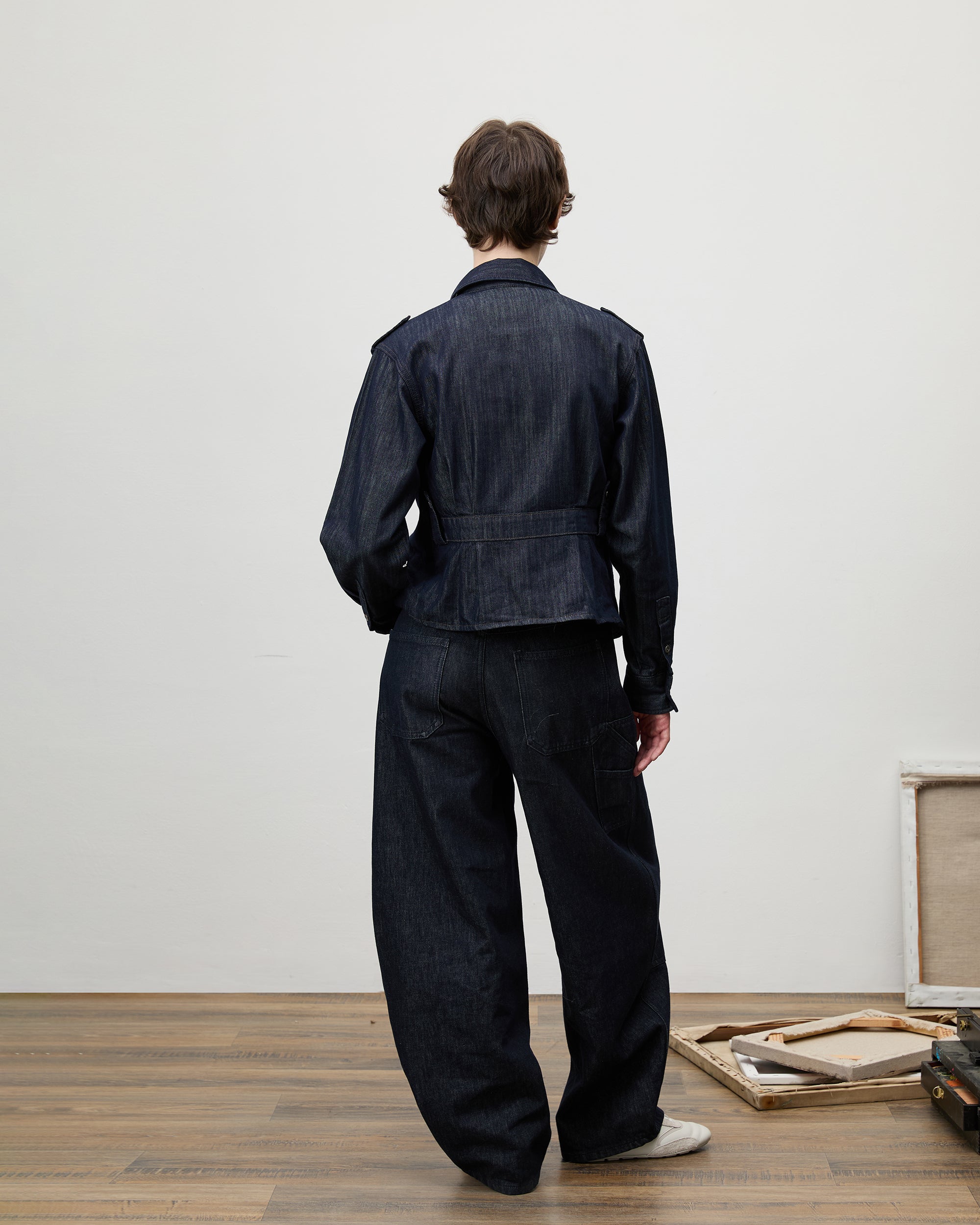 COMMAND N Utility Curved Denim Pants
