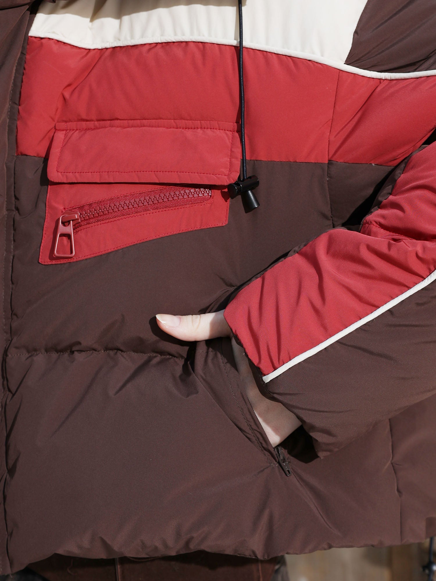 ERROR CODE ROBOT Contrast Cropped Down Jacket