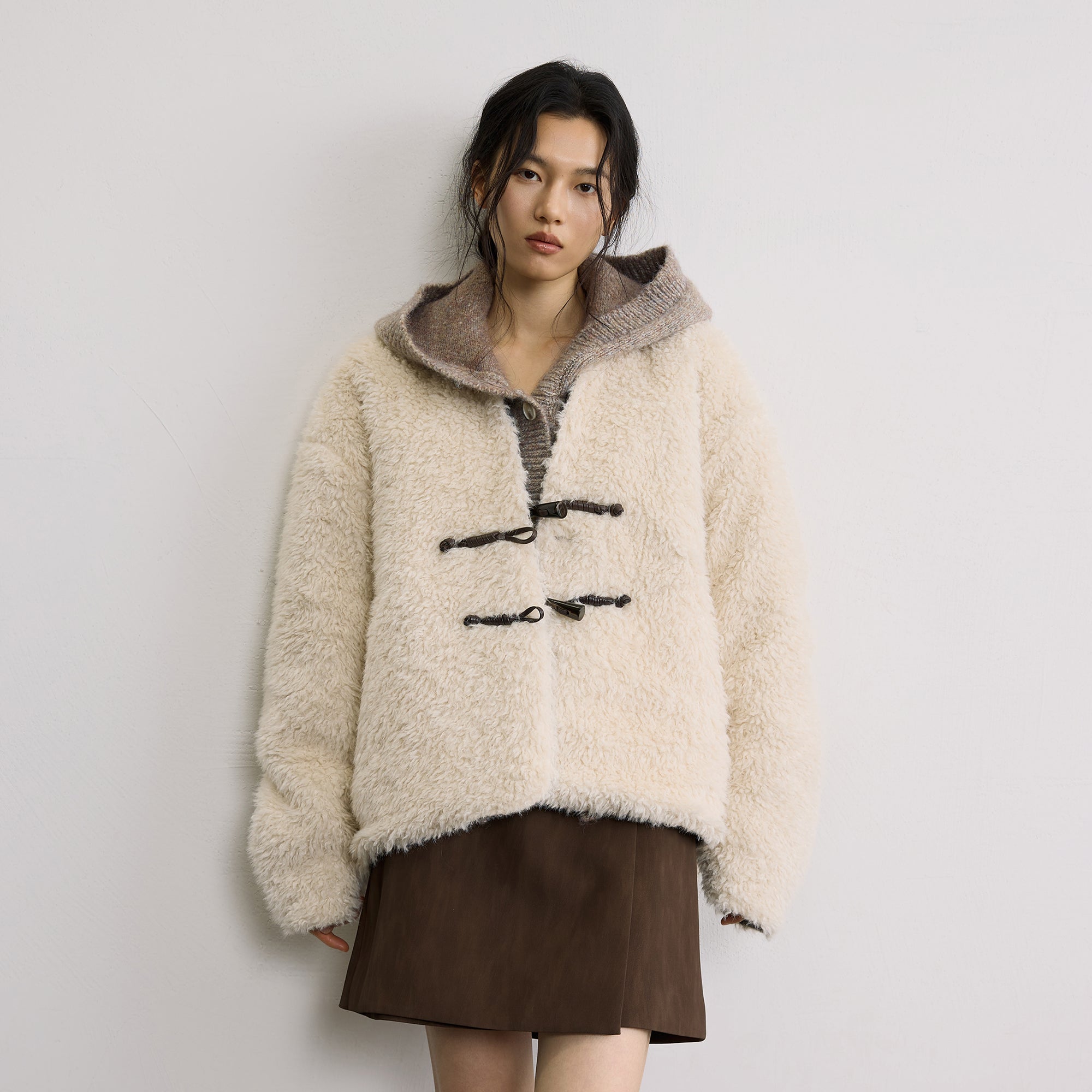 SAME FLOW Reversible Wool-Blend Fleece Jacket