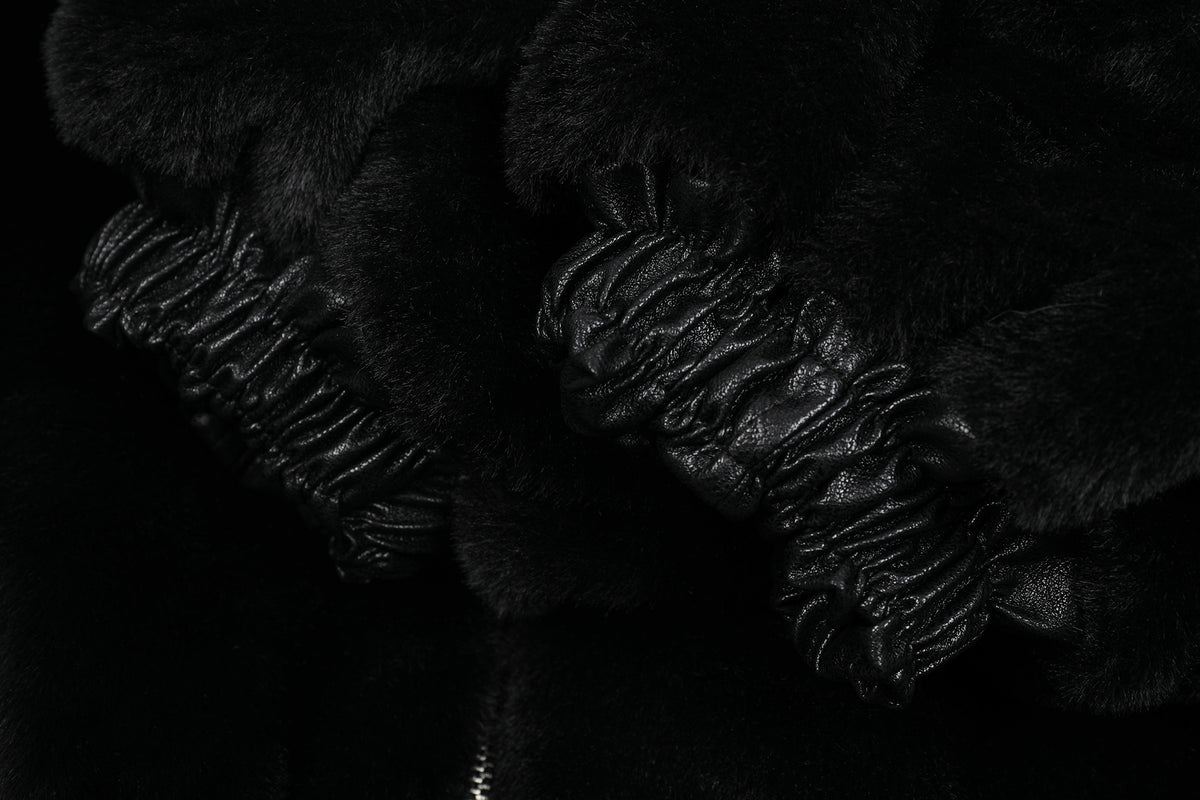 FREE CENTER Reversible Faux Fur Hooded Jacket