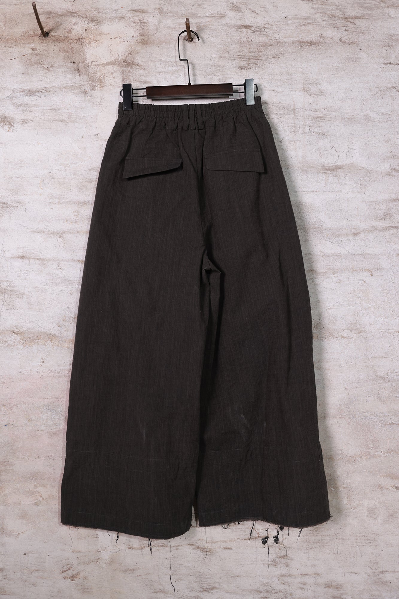 INCH LIM Pleated Wide-Leg Cinch-Hem Pants