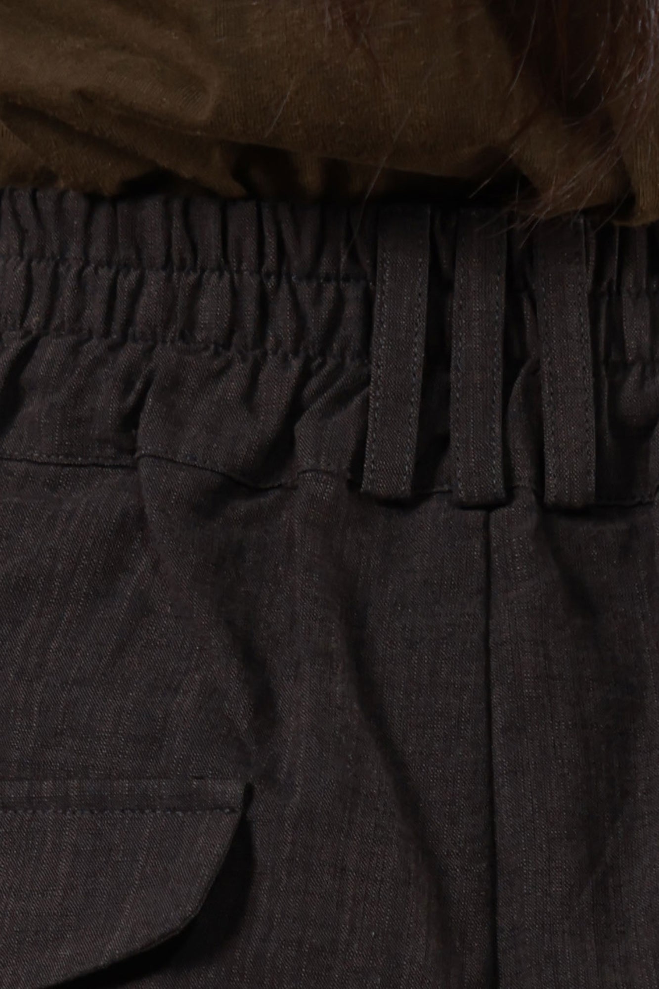 INCH LIM Pleated Wide-Leg Cinch-Hem Pants