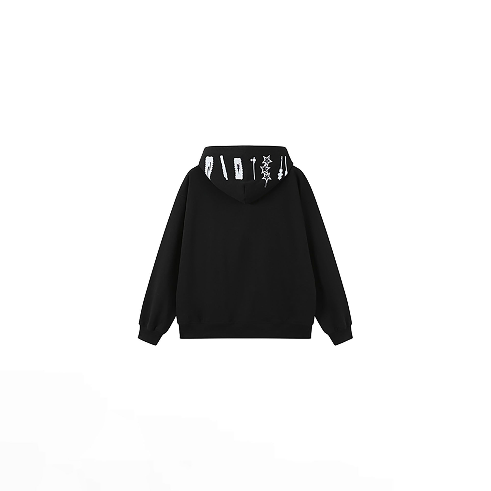 DONSMOKE Hairclip Graphic Double-Zip Hooded Jacket