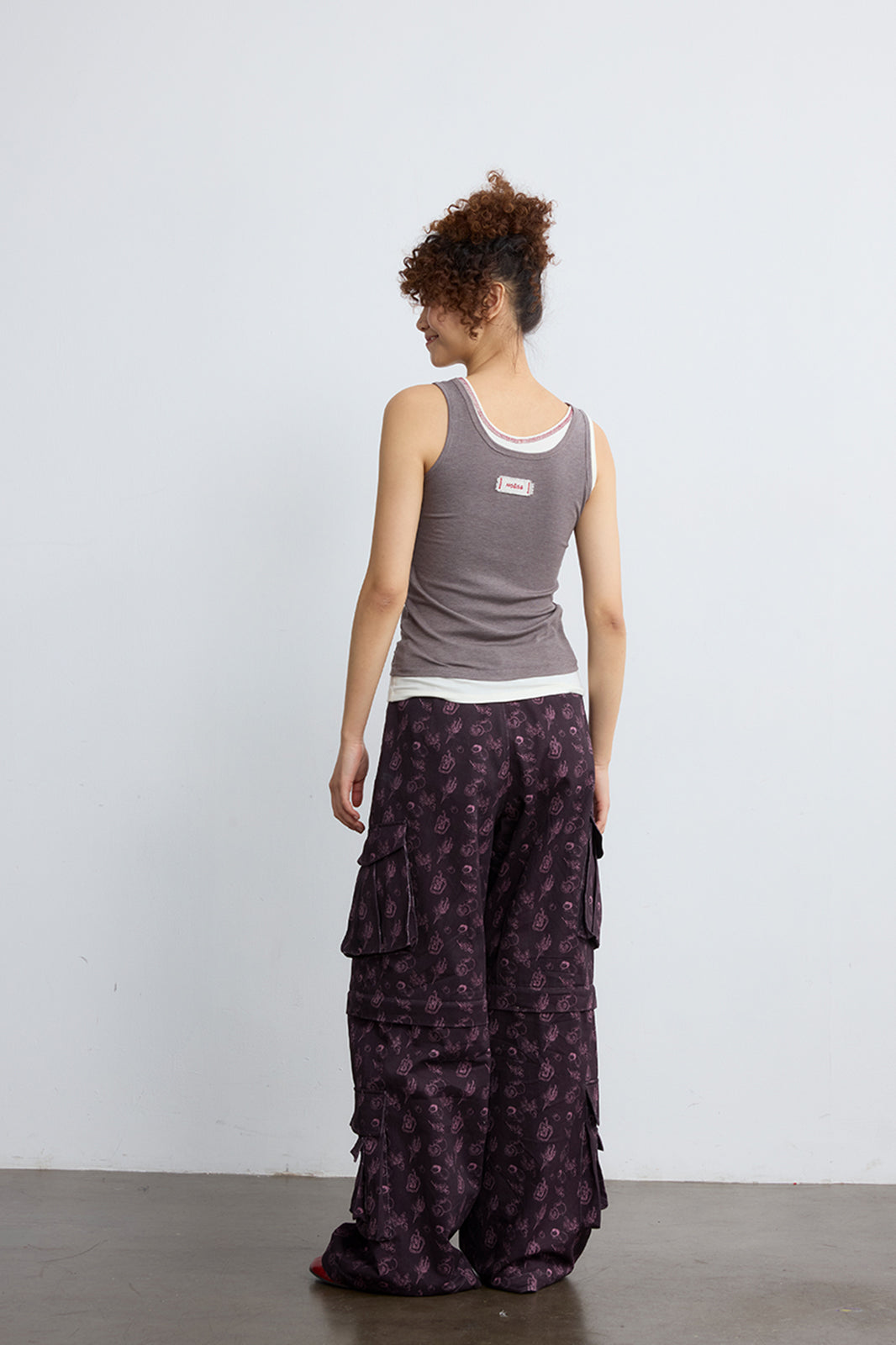 NOESE Botanical Full-Print Convertible Cargo Pants