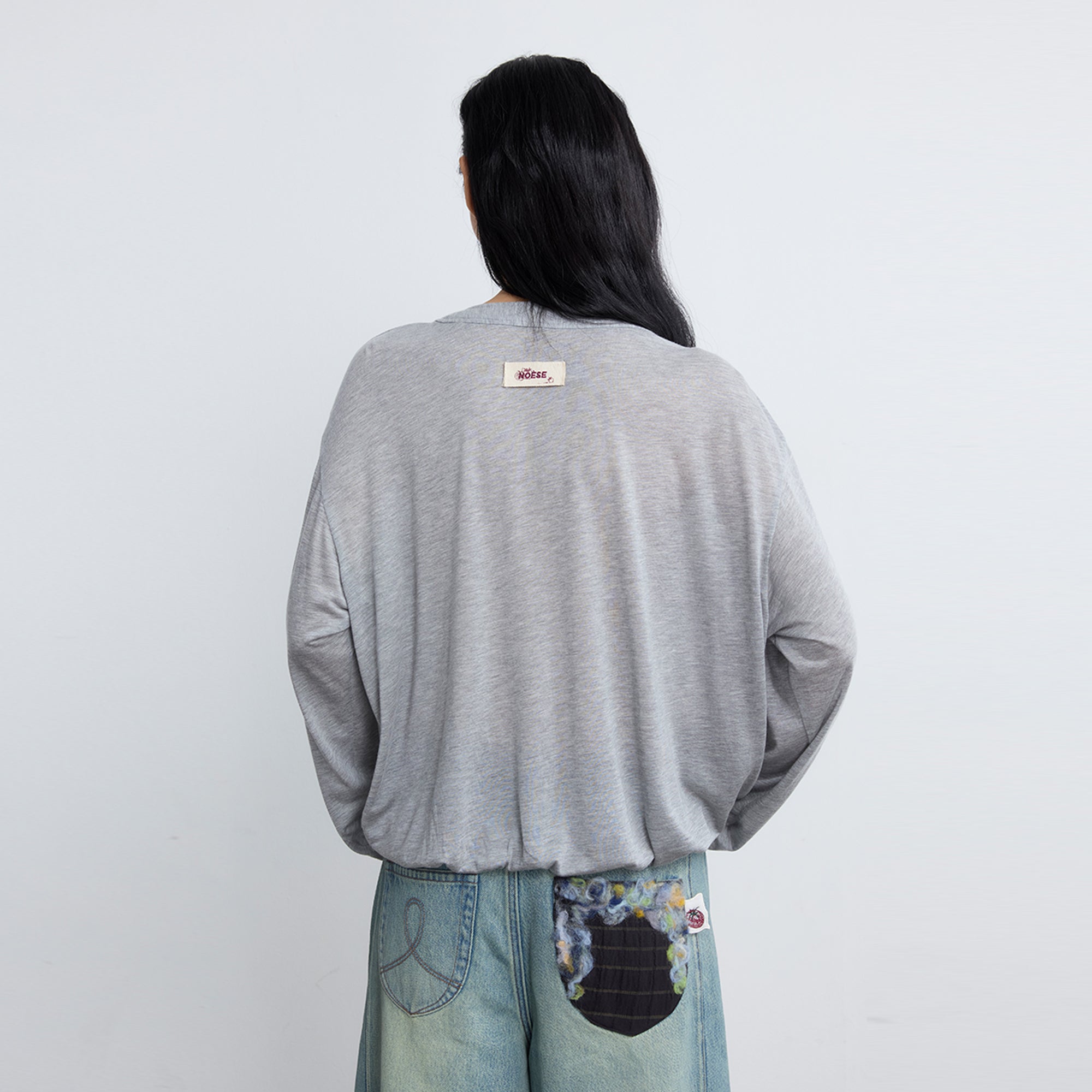 NOESE Silk-Blended Draped Cardigan
