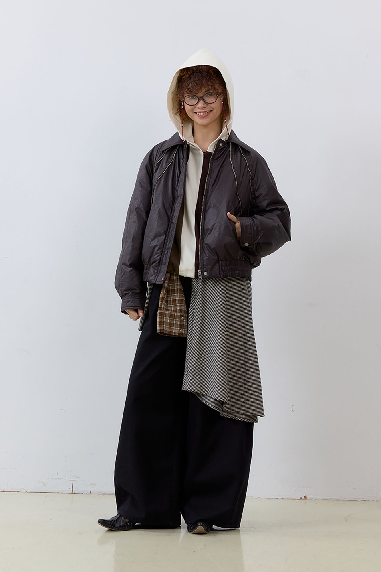 NOESE Detachable Faux Fur Collar Waterproof Down Jacket