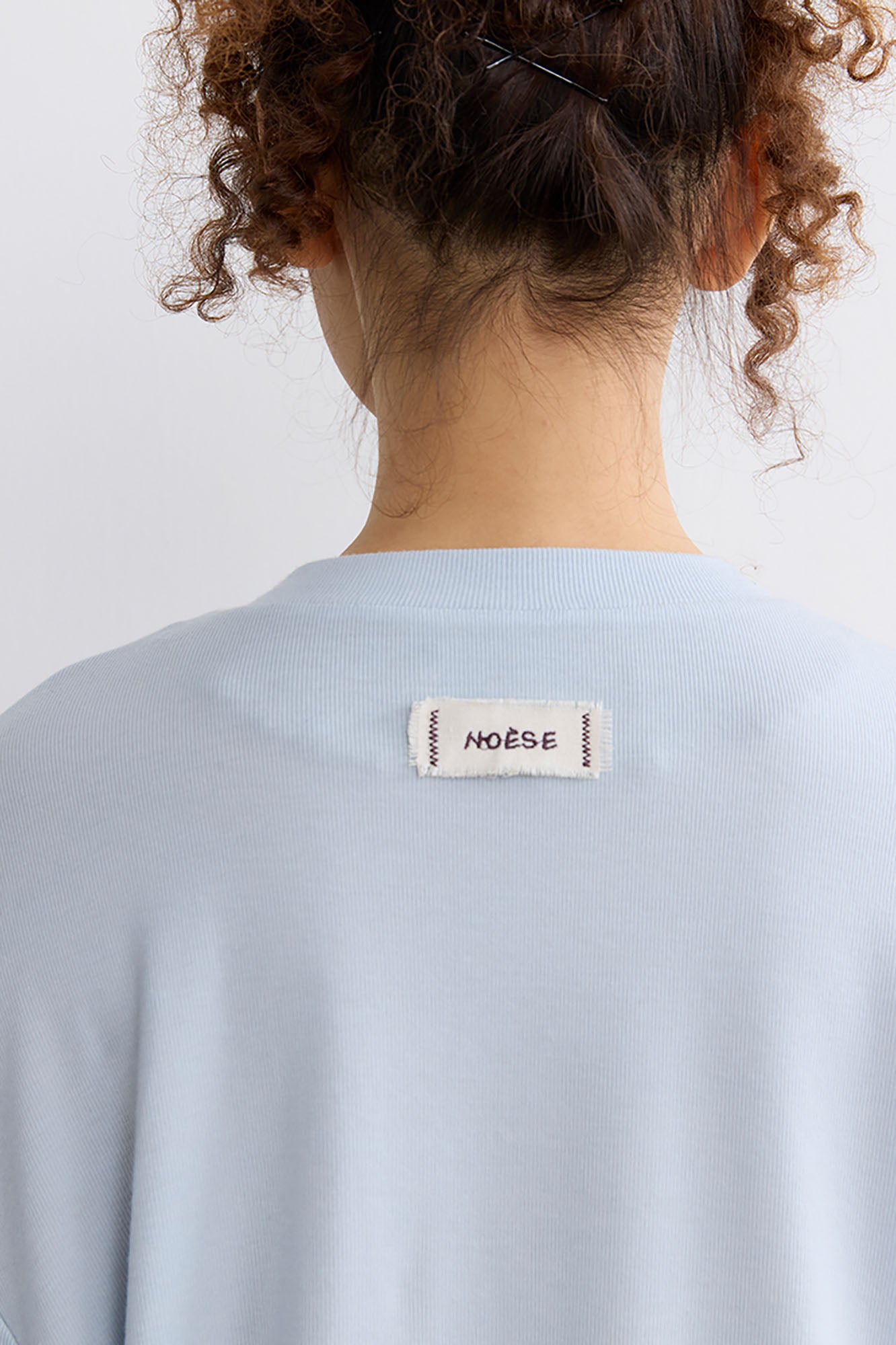 NOESE Layered Mixed-Button Long-Sleeve Tee