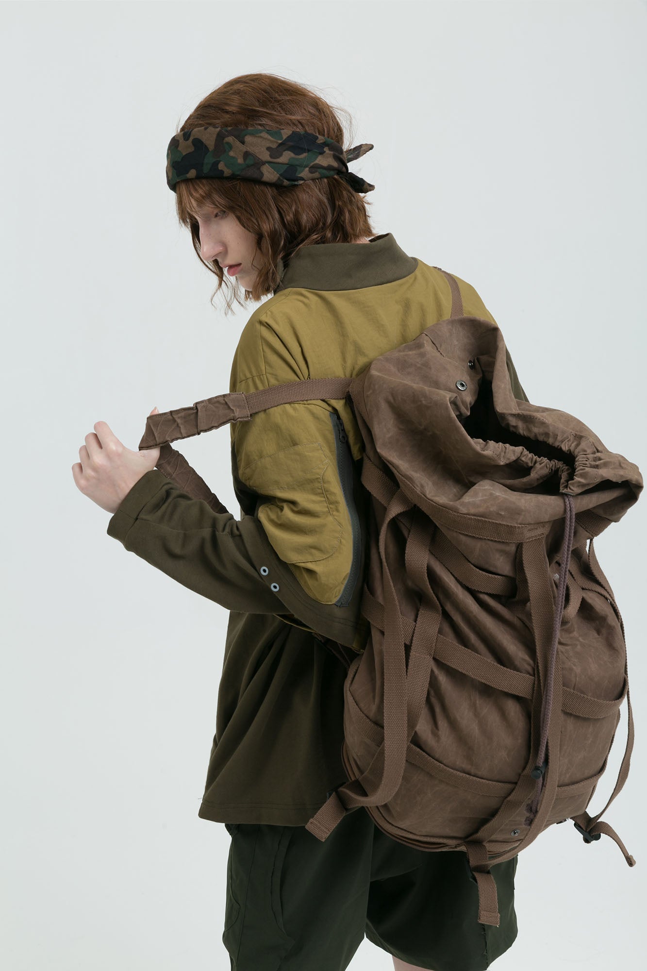 ERROR CODE ROBOT Detachable Sleeve Layered Utility Long-Sleeve Tee