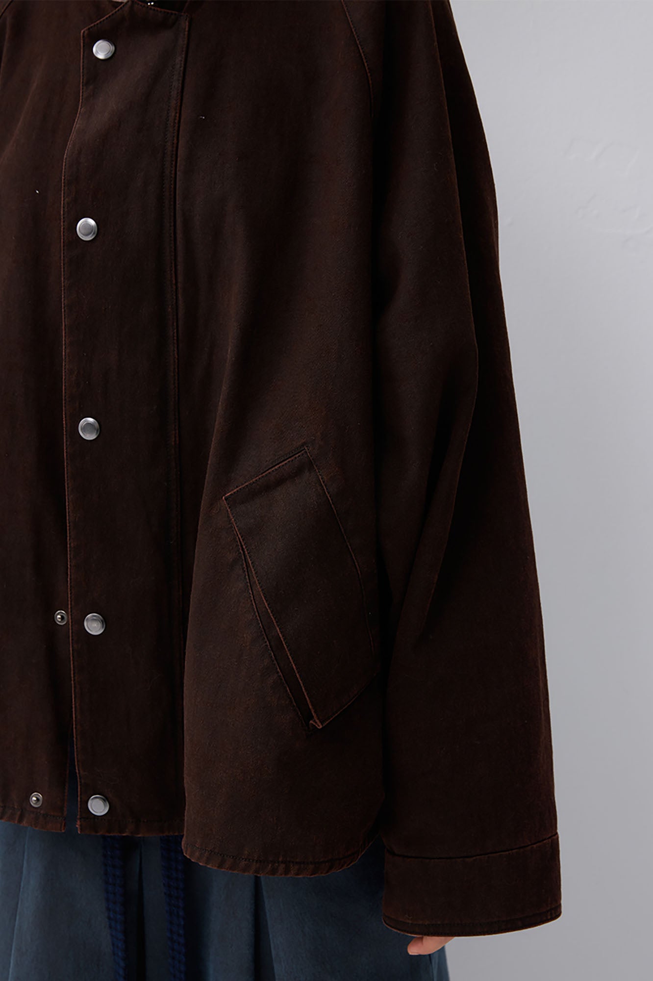NOESE Paisley-Spliced Collar Barn Jacket