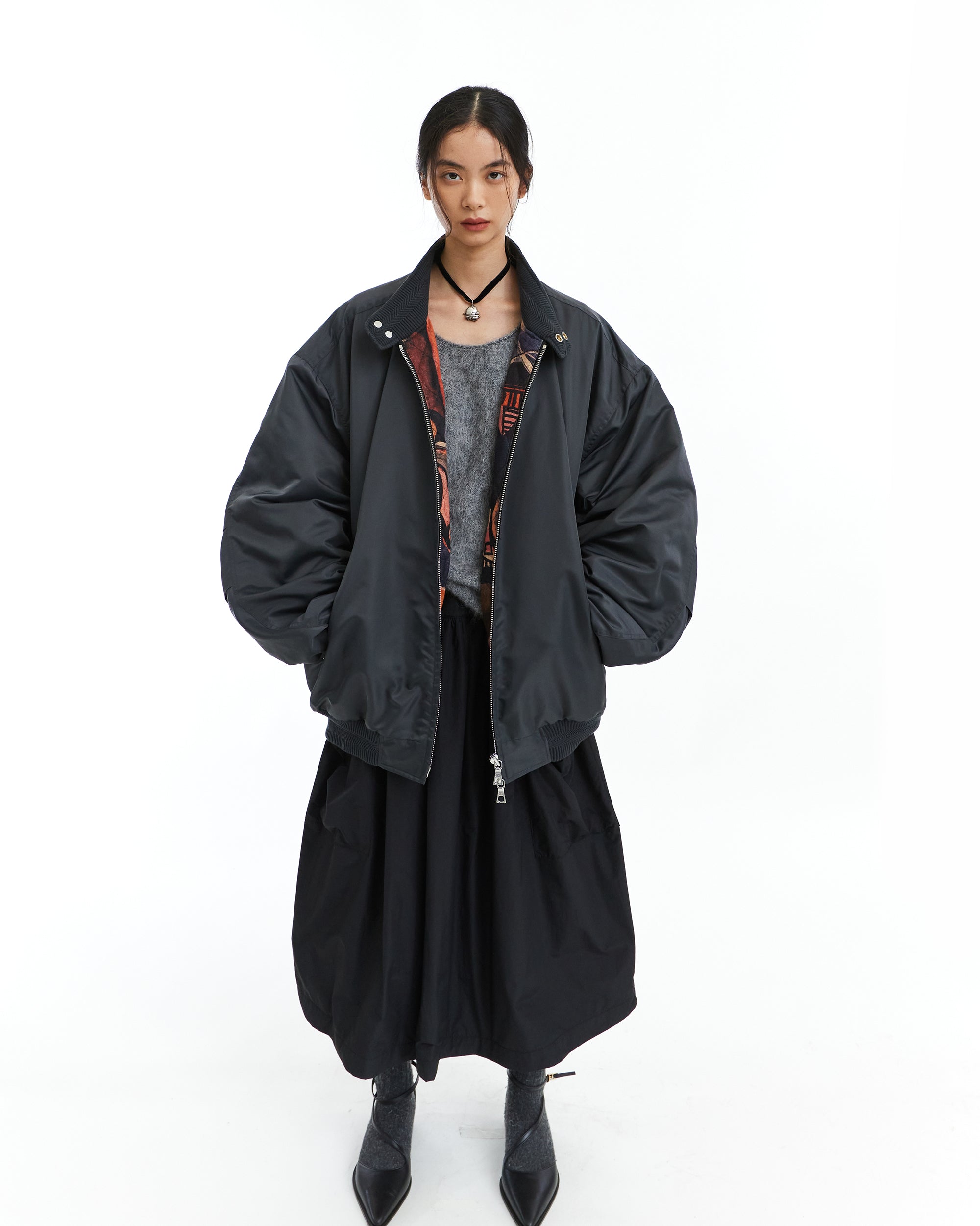 NEVERSEEZ Modern Quilted Air-Layer Skirt