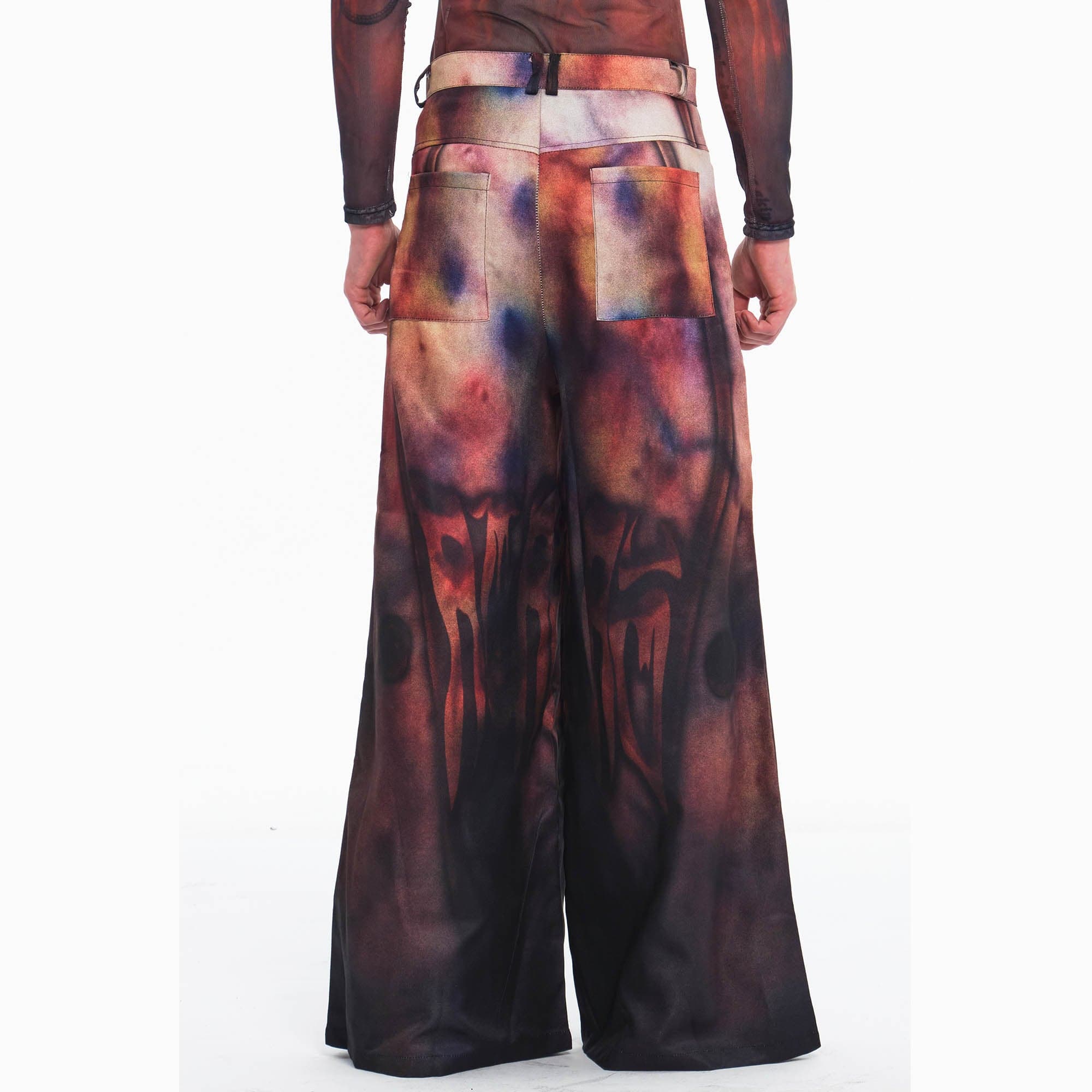 EMBRYO Bruised Stain Wide-Leg Pants, premium urban and streetwear designers apparel on PROJECTISR.com, EMBRYO