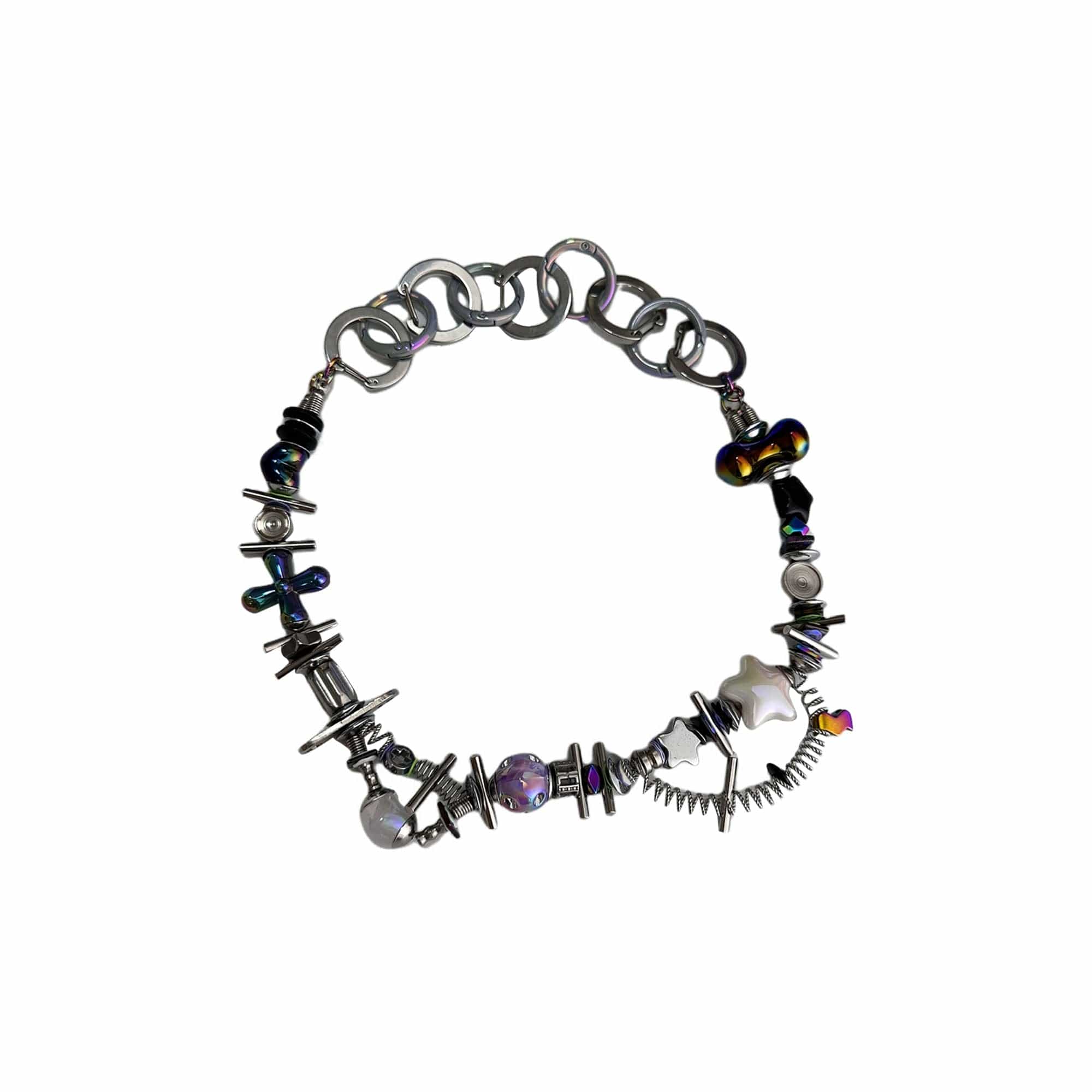 ILLUSORY Time Machine Coil-Link Necklace, premium urban and streetwear designers apparel on PROJECTISR.com, ILLUSORY