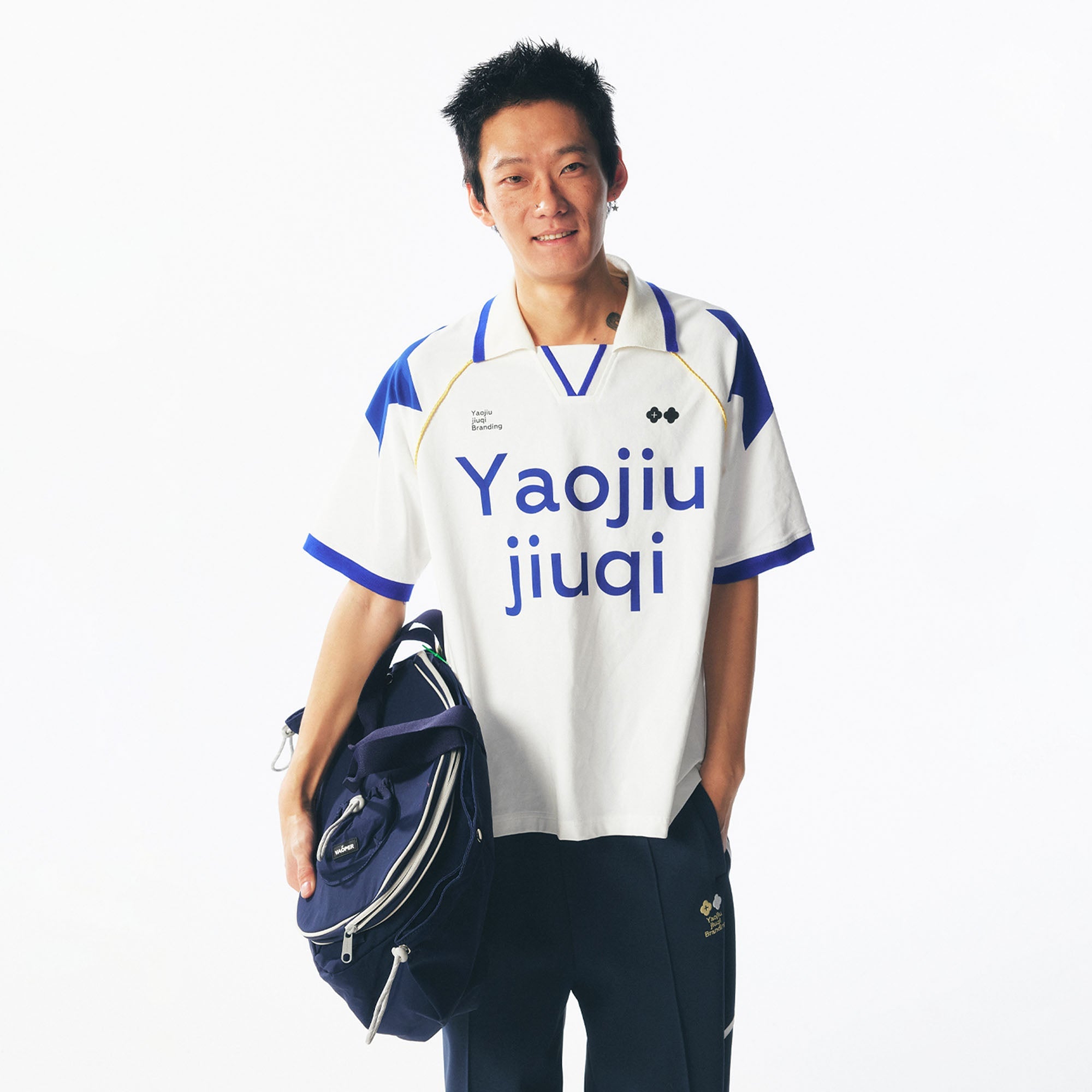 1997 POSTOFFICE Athletic Contrast-Panel Jersey, premium urban and streetwear designers apparel on PROJECTISR.com, 1997 POSTOFFICE