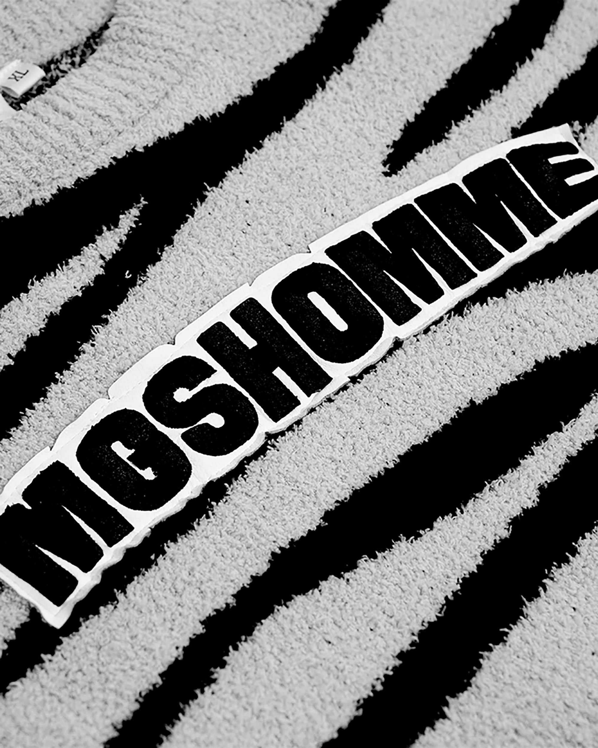 MOGONGSHE Zebra Jacquard LOGO Patch Sweater