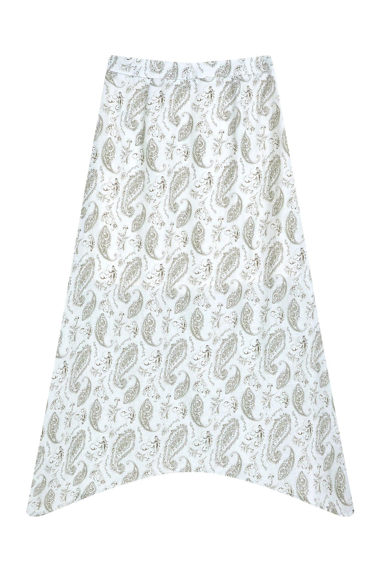 SAME FLOW Paisley Full-Print Midi Skirt