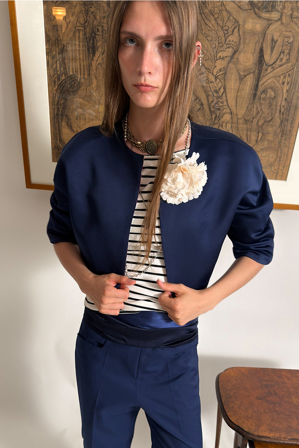 WINGFREE Reversible Floral Cropped Jacket
