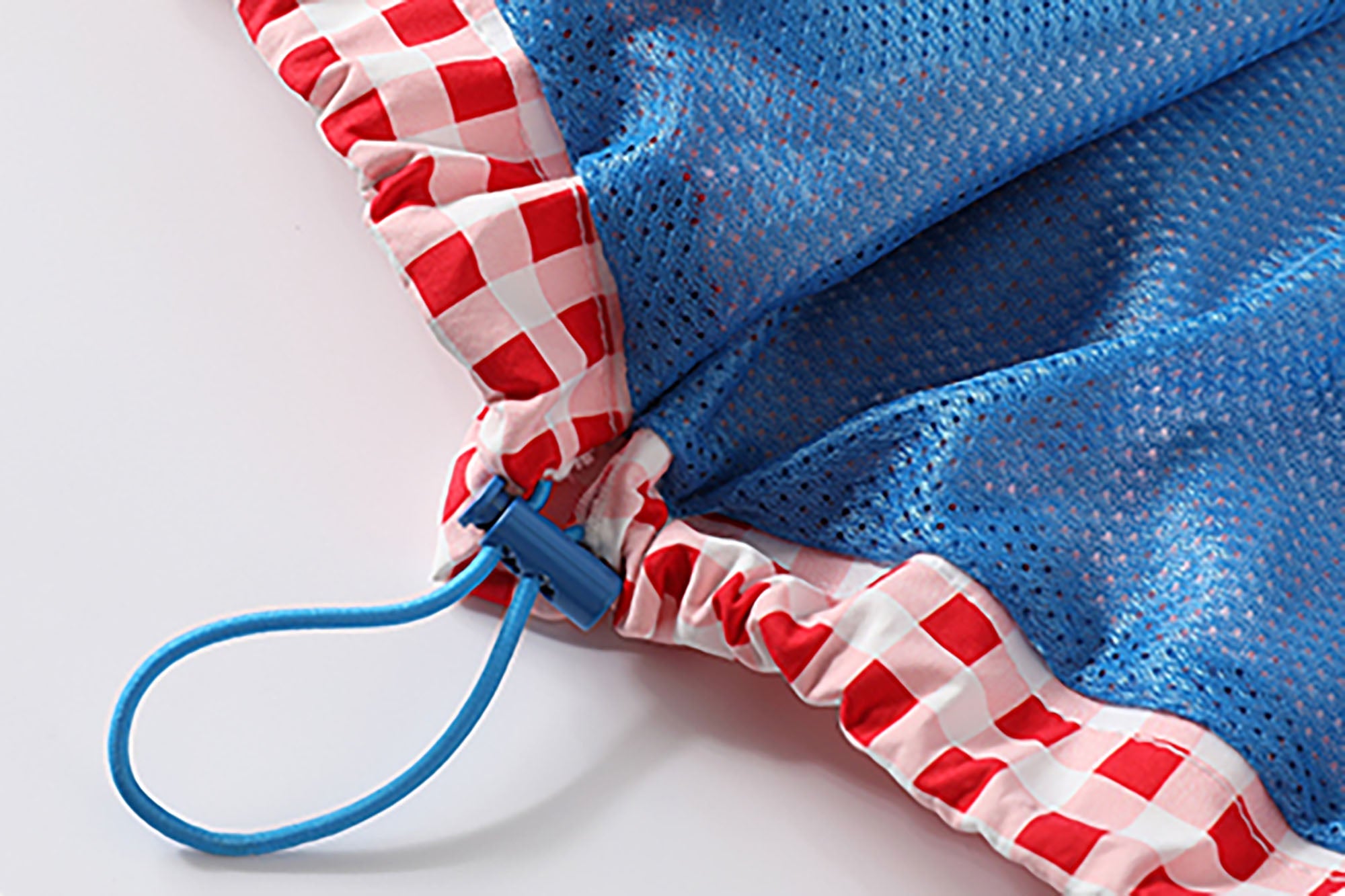 DONSMOKE Diagonal-Zip Check Teflon Windbreaker
