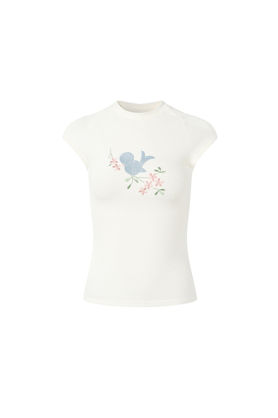 CHICCHICK Embroidered Bird Graphic T-Shirt