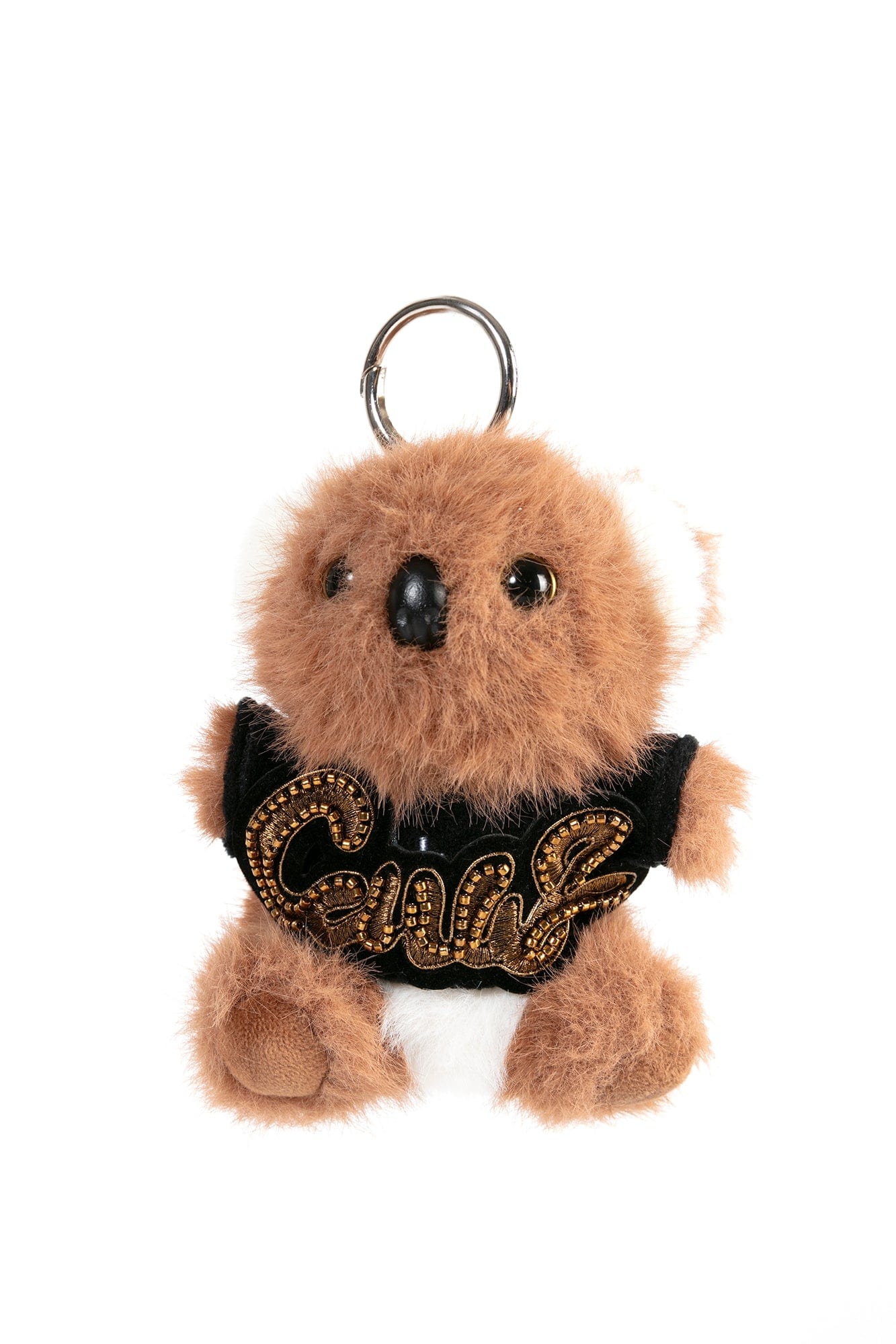 BLING BOX Plush Teddy Patch Varsity Mini Tote