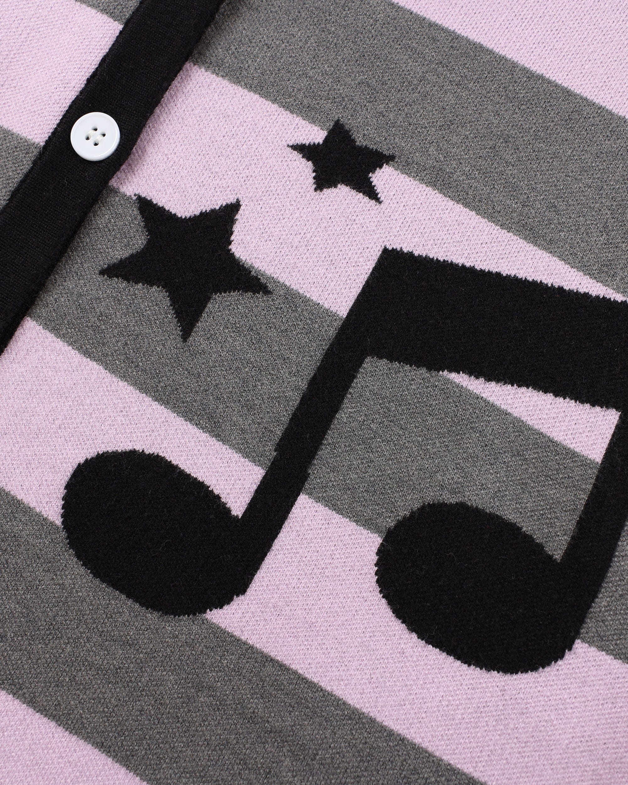 HAVE A MEAL Spliced Stripe Polka Dot Hooded Cardigan