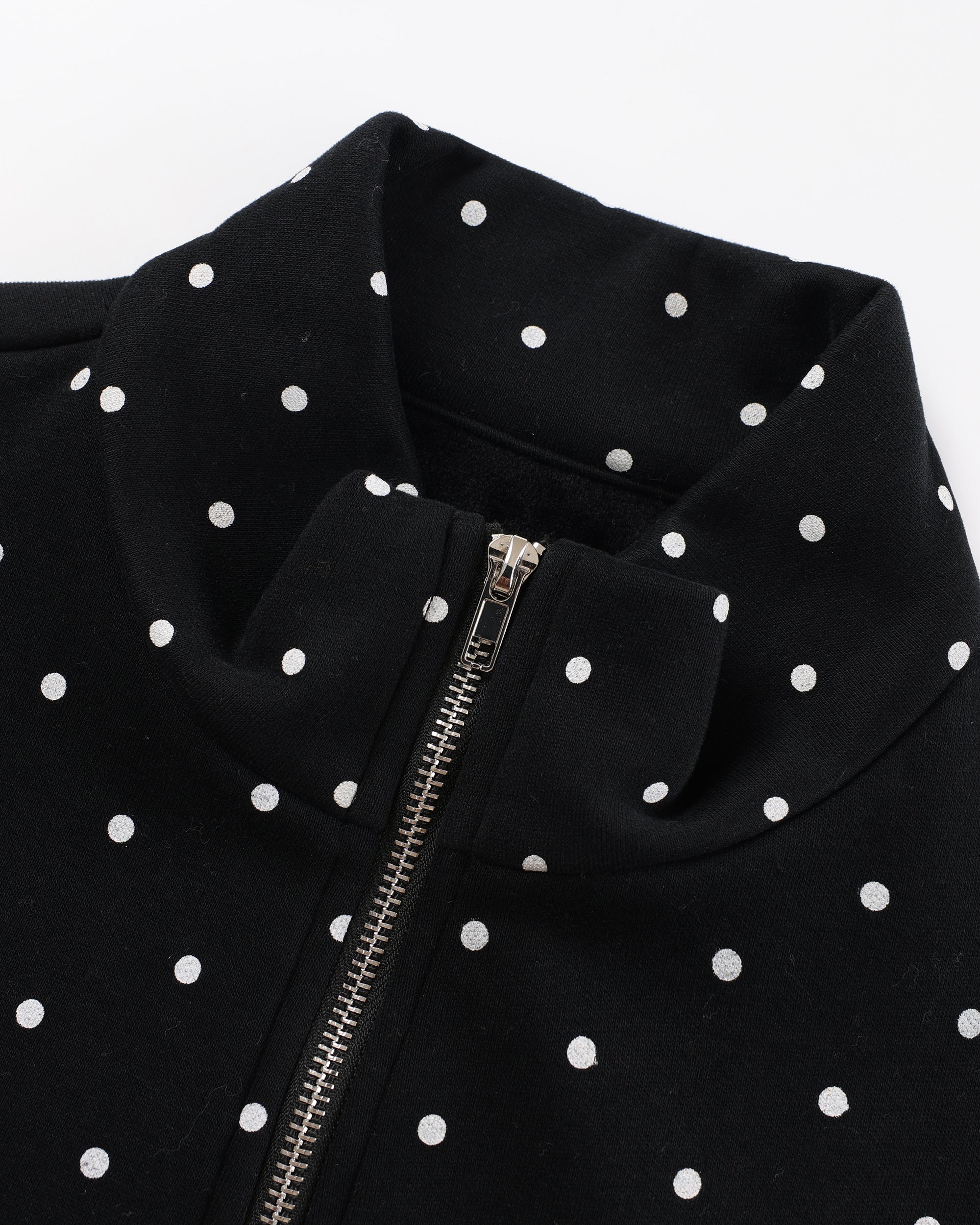 HAVEAMEAL x Sunonebird Polka-Dot Illustrated Fleece Jacket