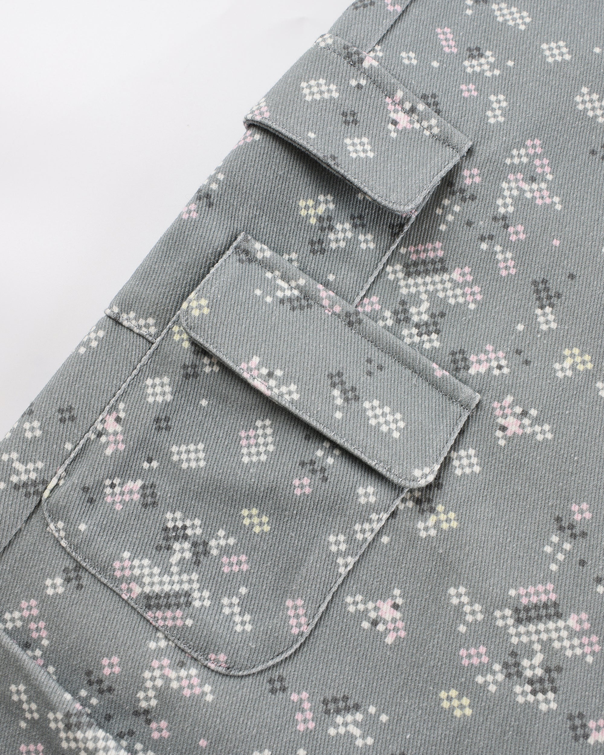 HAVEAMEAL Pixel Layered Detachable Skort Straight-Leg Pants