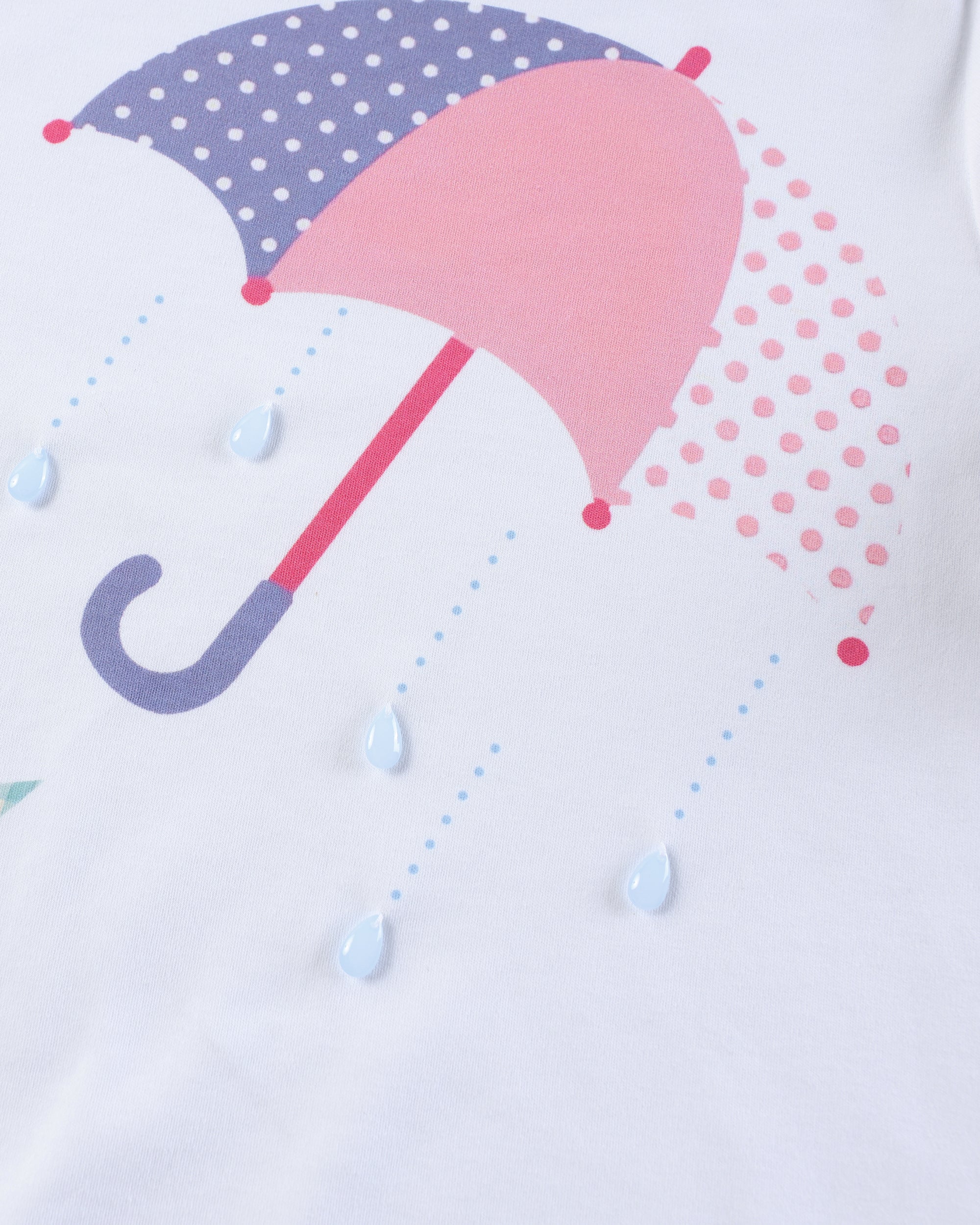 HAVE A MEAL Umbrella Graphic Scoopneck Pendant Top