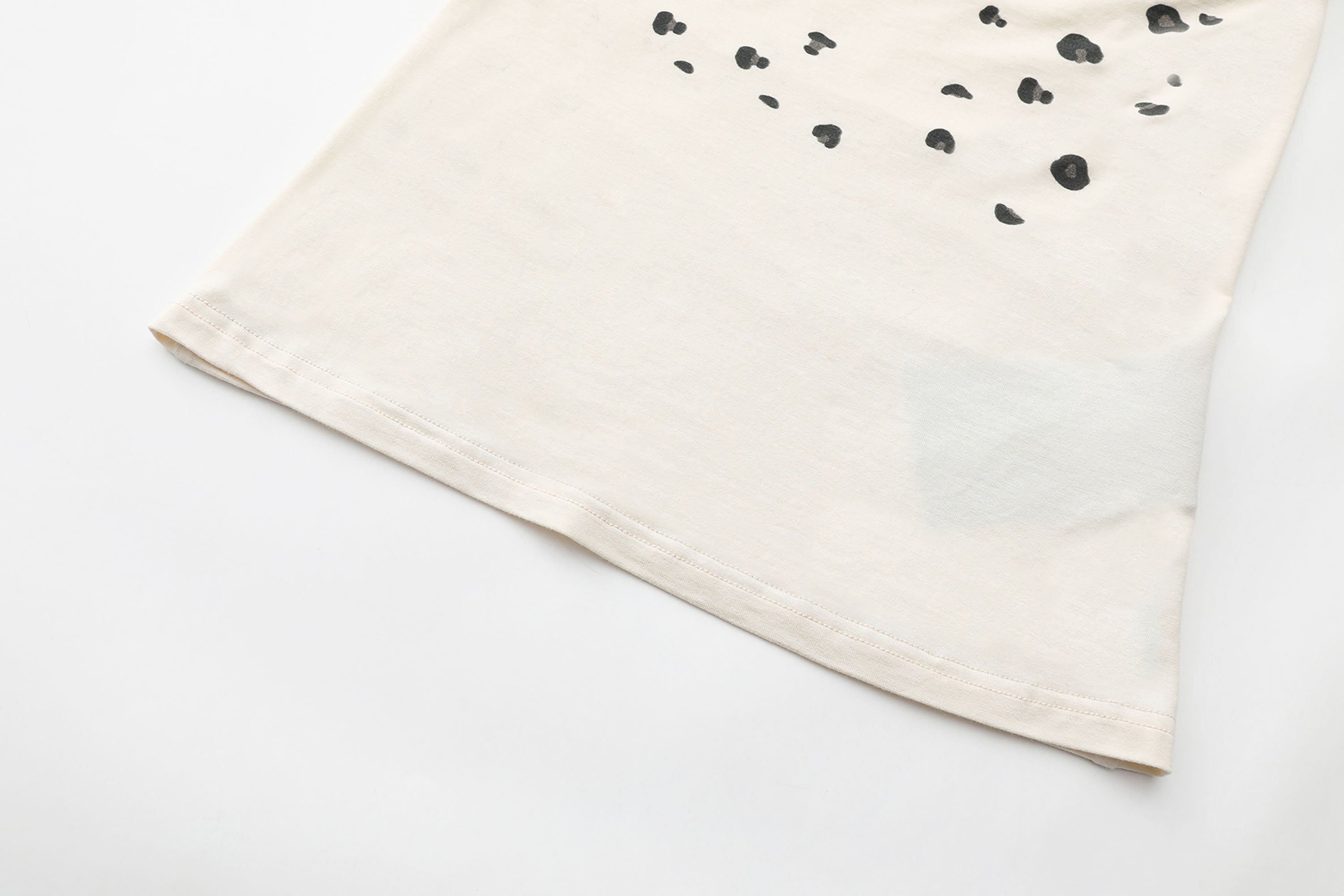 NEVER OFFEND L ANGEL Leopard-Draped Twisted Off-Shoulder Top