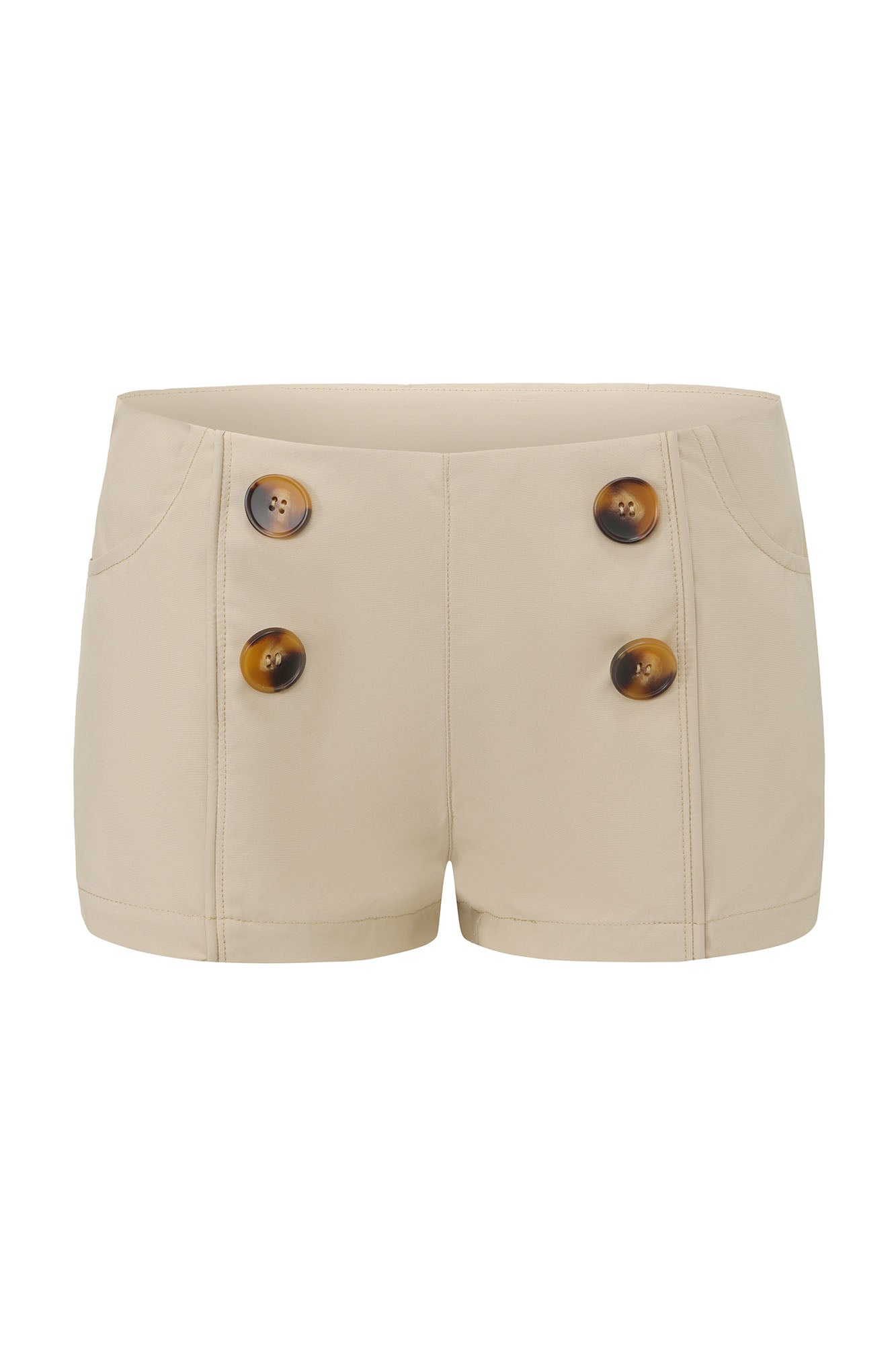 NEVER OFFEND L ANGEL Faux-Fur Trim Double-Breasted Military Set