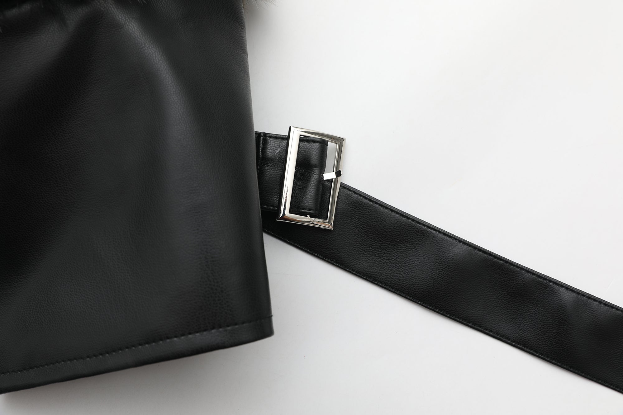 NEVER OFFEND L ANGEL Leopard Faux Fur Panel  Biker Jacket