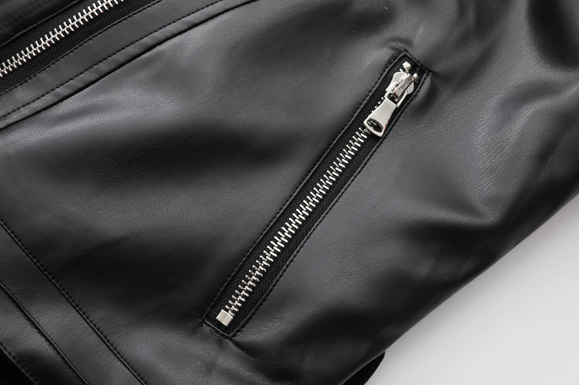 NEVER OFFEND L ANGEL Leopard Faux Fur Panel  Biker Jacket