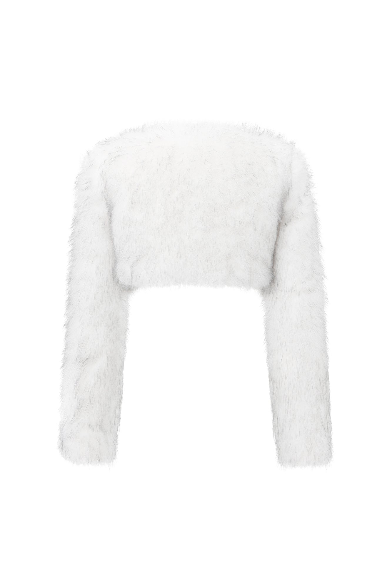 NEVER OFFEND L ANGEL Cropped Faux-Fur Buckle Jacket