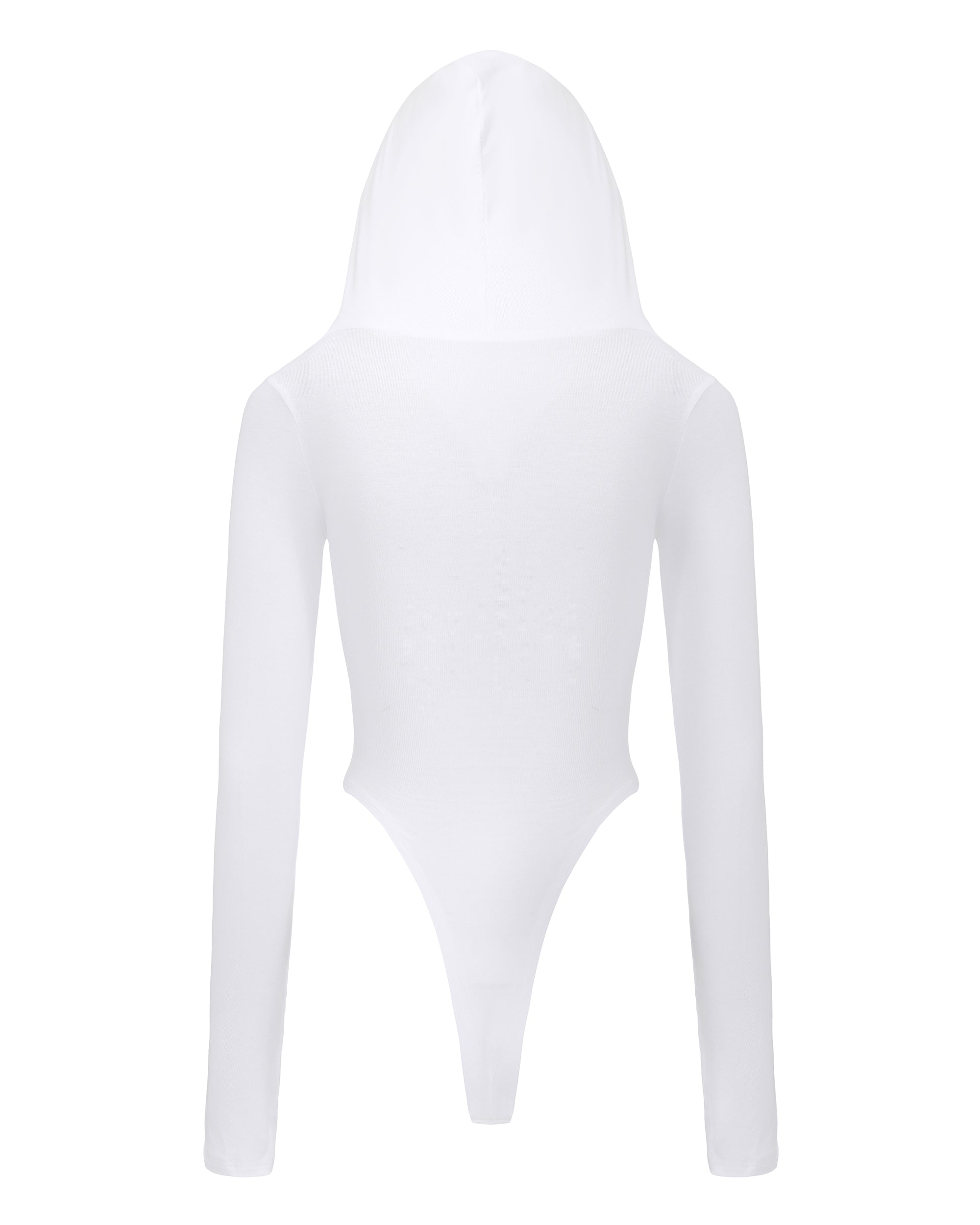 NEVER OFFEND L ANGEL Leopard-Trim Deep-V Zip-Up Knit Bodysuit