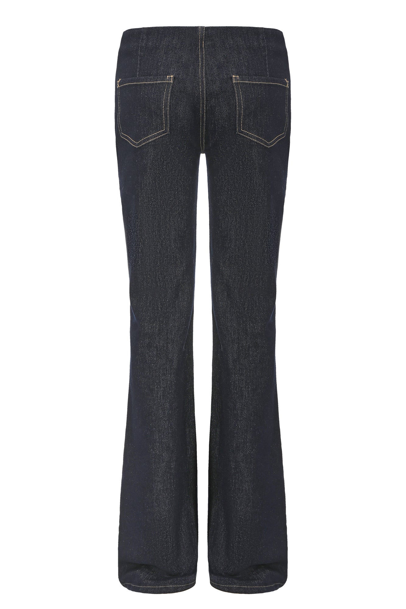 NEVER OFFEND L ANGEL Classic Low-Waist Flared Raw Jeans