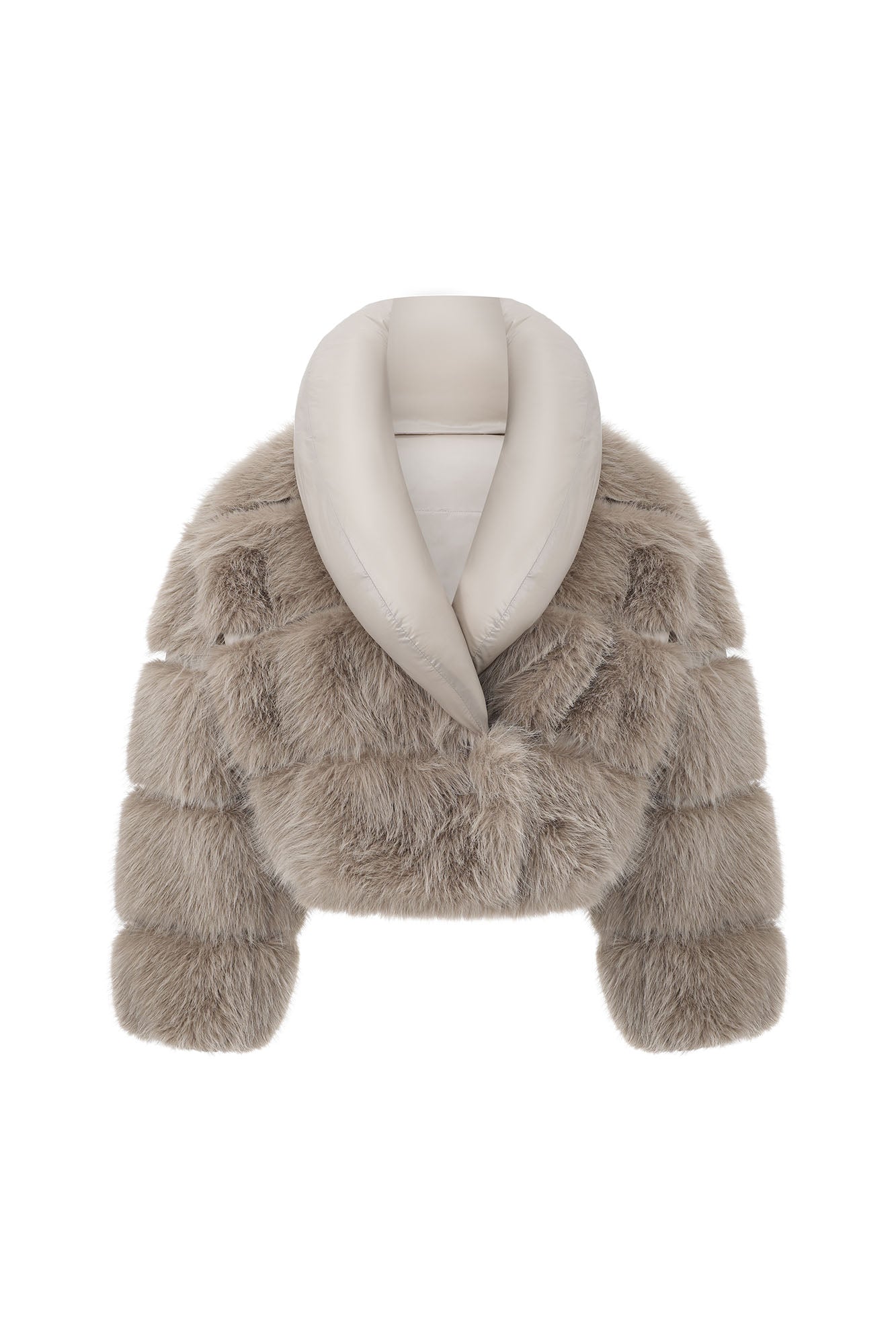 NEVER OFFEND L ANGEL Reversible Faux-Fur Cropped Puffer Jacket