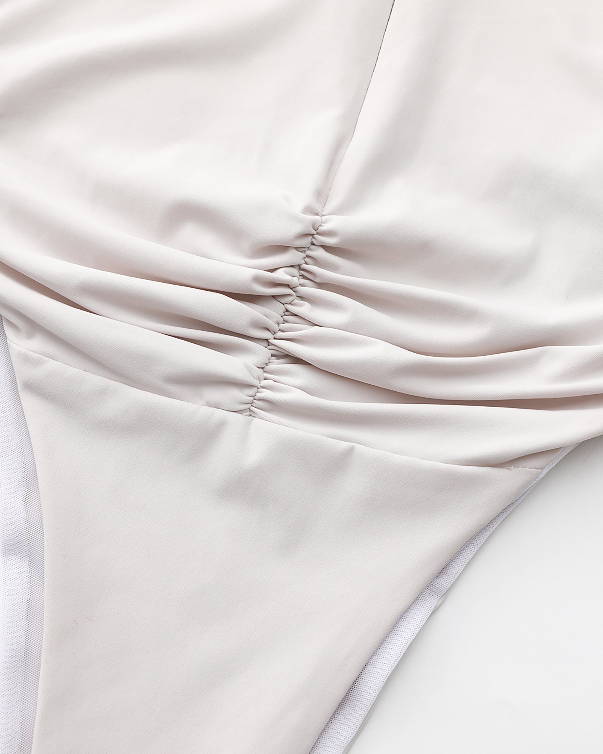 NEVER OFFEND L ANGEL Twist-Neck Zip-Front Bodysuit