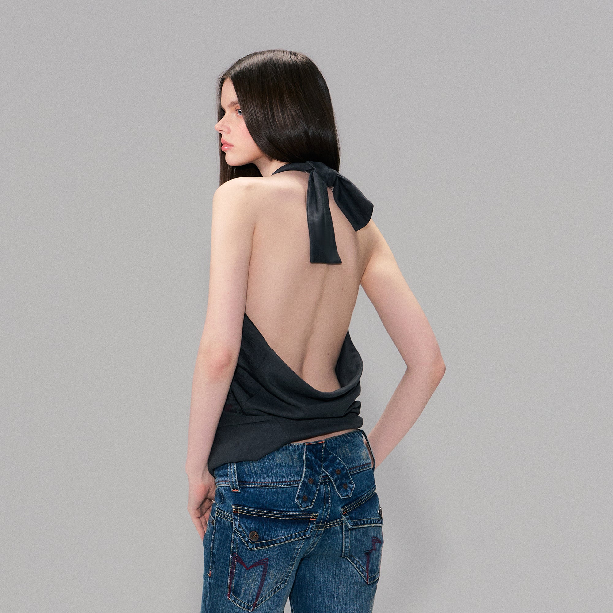 THE NEVERMORE Convertible Full-Print Long-Sleeve Tee