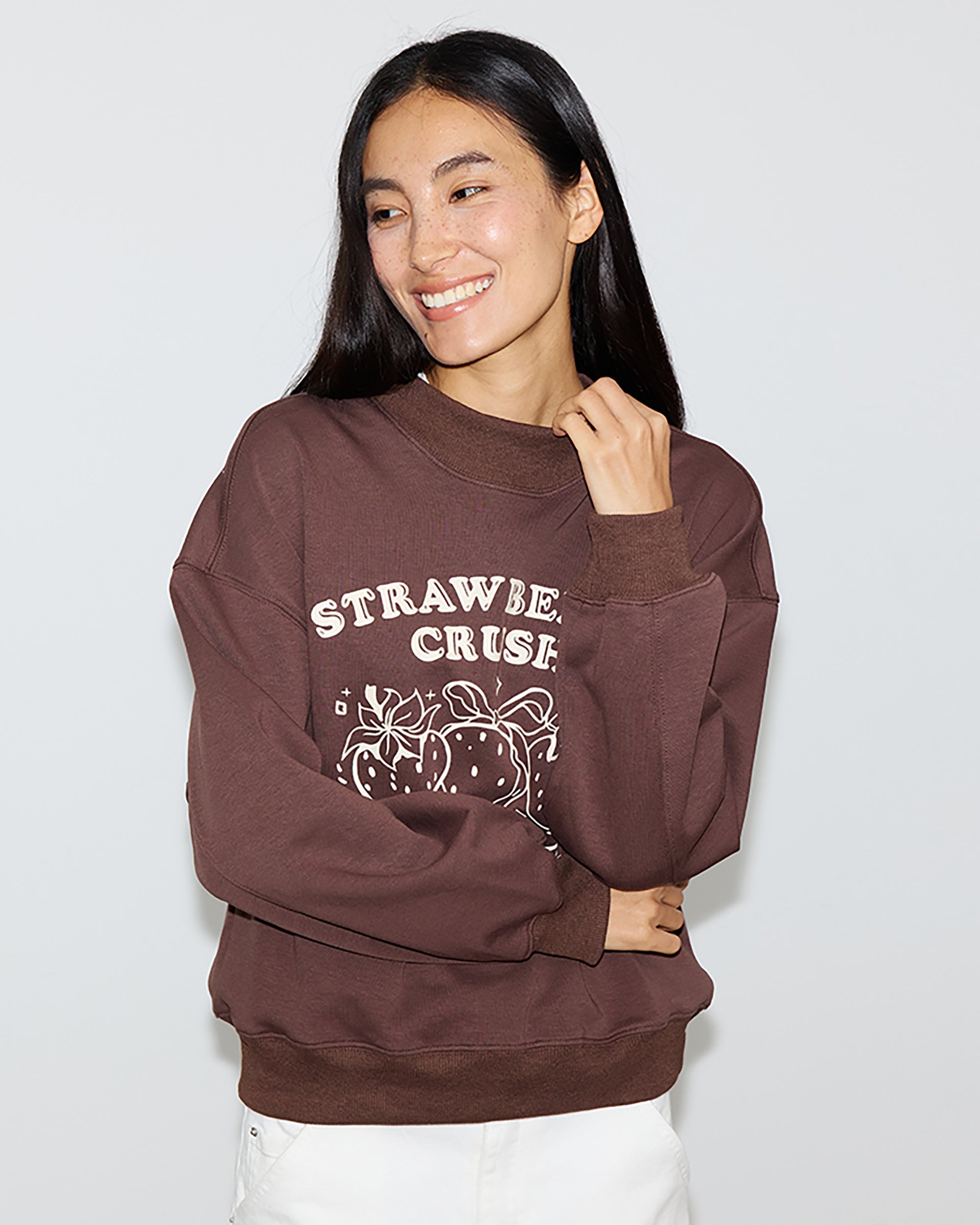 PCLA Retro Strawberry Crush Graphic Pullover