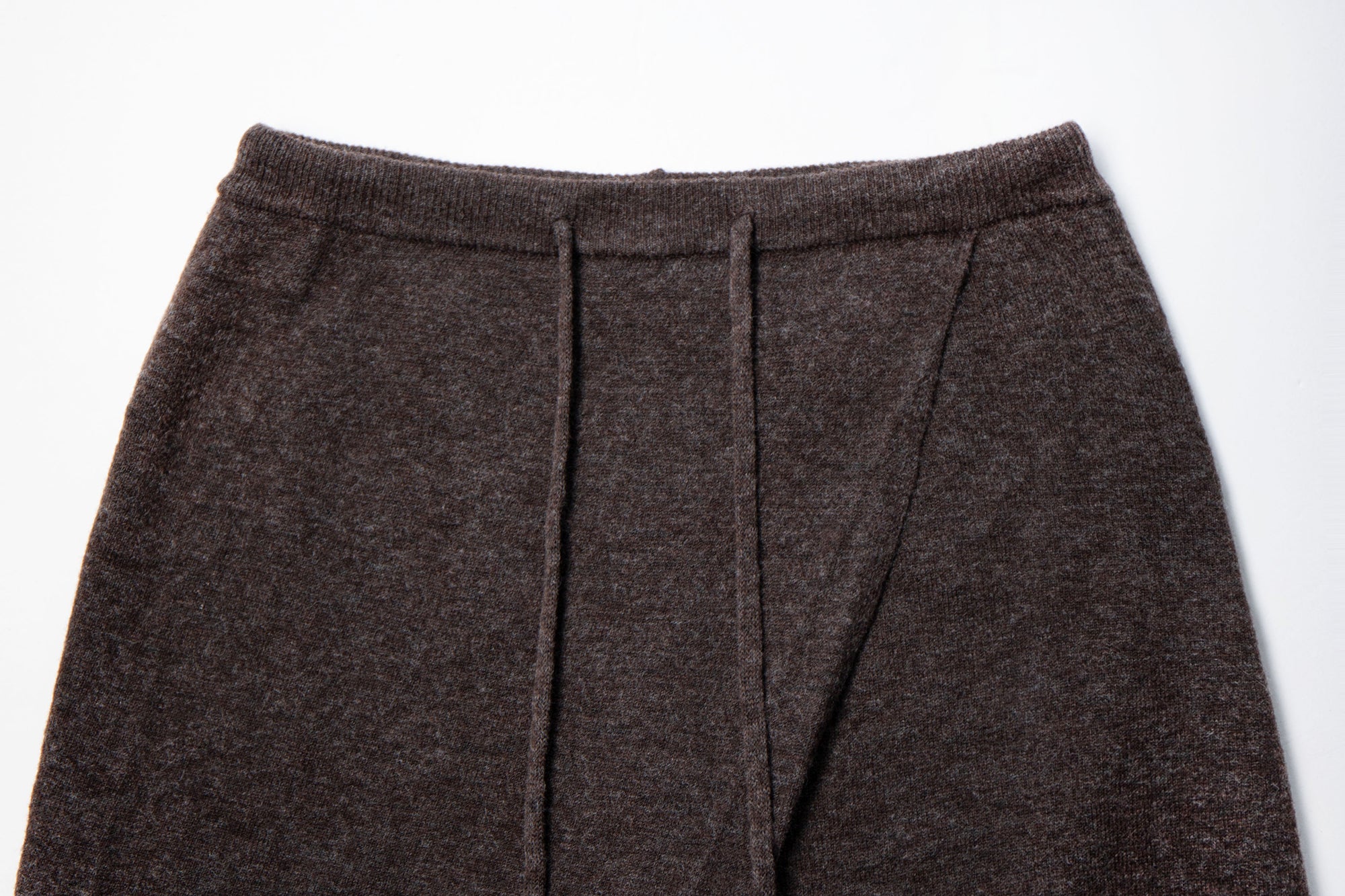 LEONSENSE Asymmetrical Wool-Blend Wrap Skirt