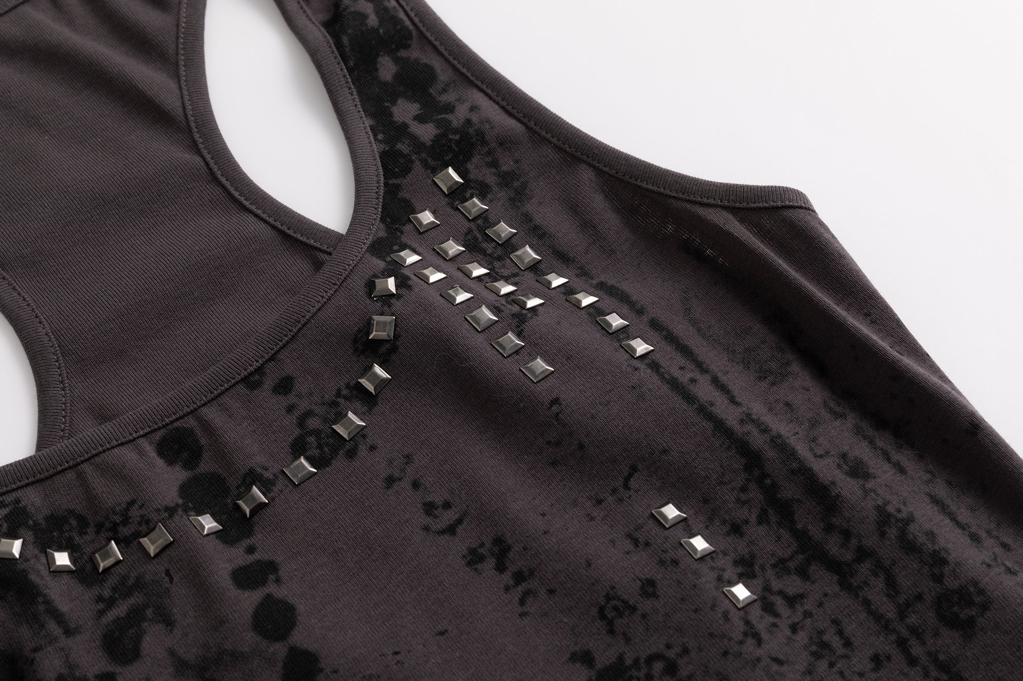 CESTNOUS Punk Studded Slim Tank Top