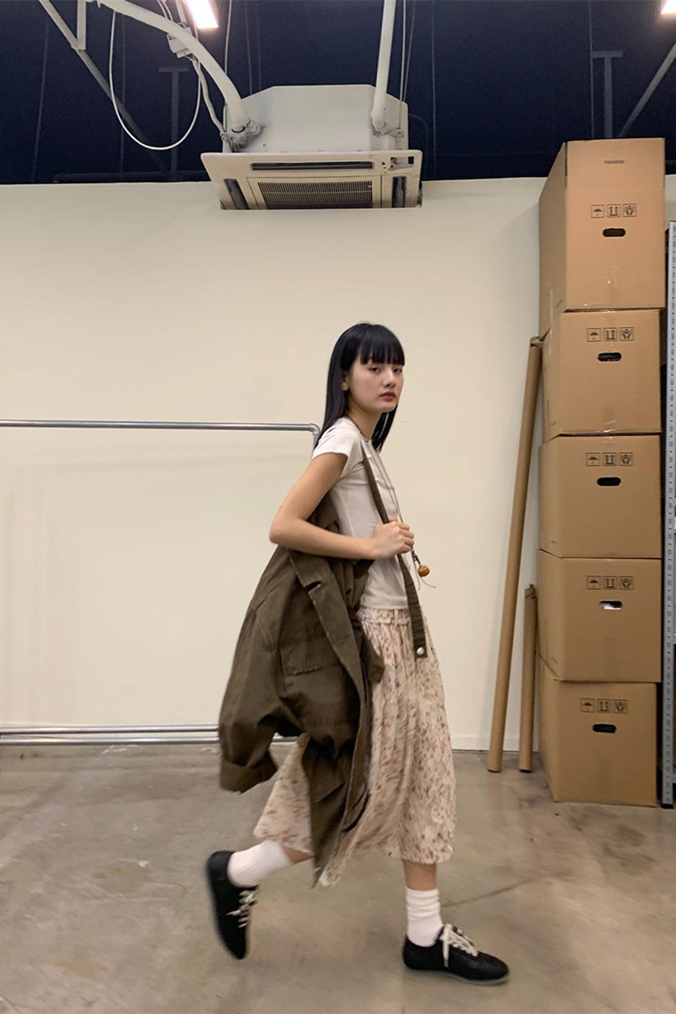 NEVERSEEZ Drawstring-Waist Utility Jacket