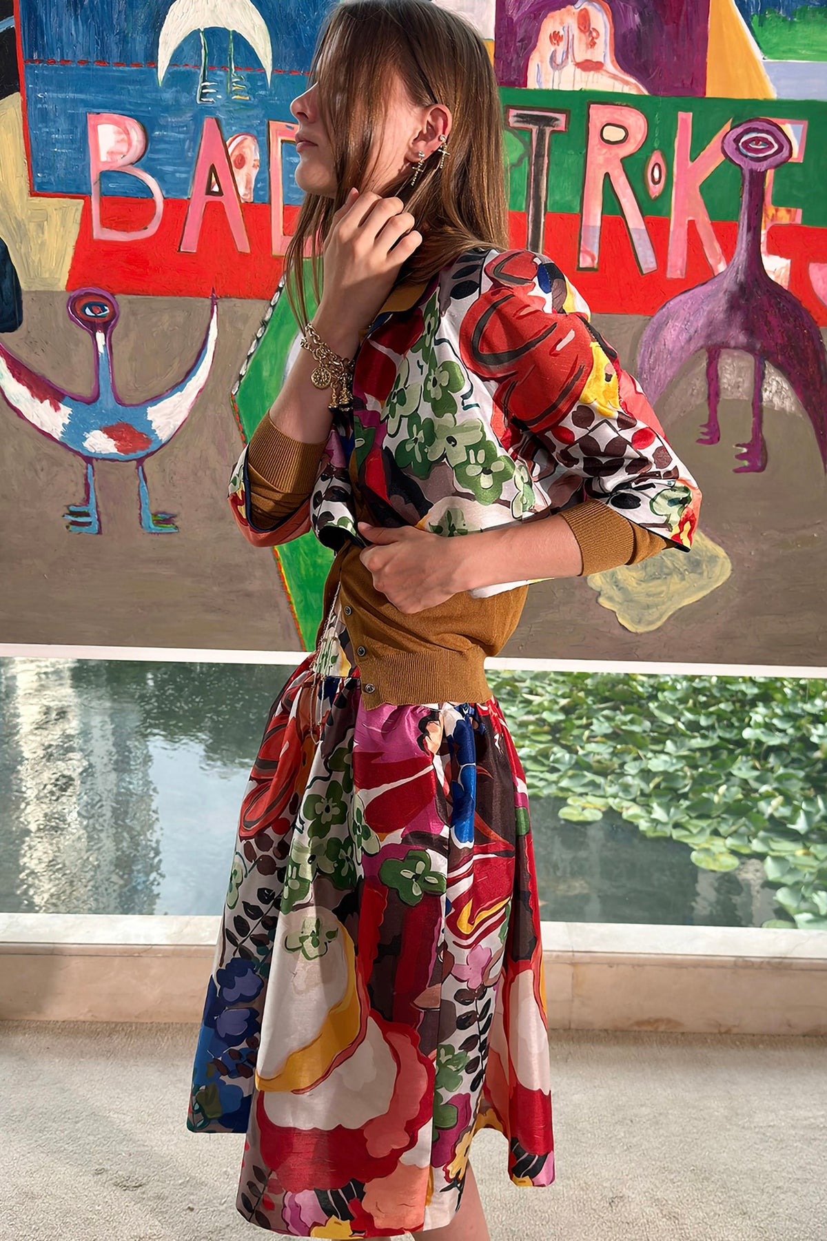 WINGFREE Reversible Floral Cropped Jacket