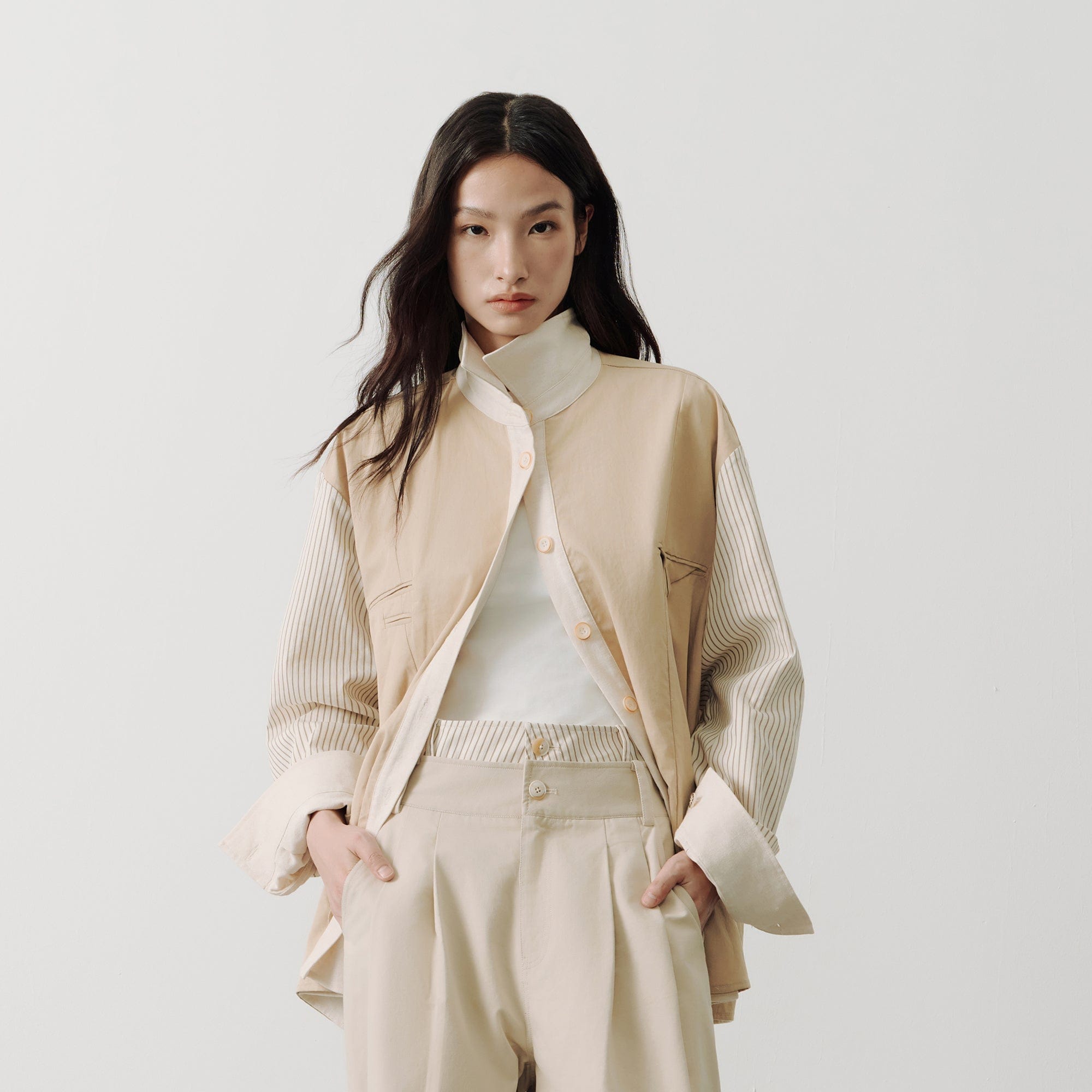 SAME FLOW Essential Reversible Paneled Shirt