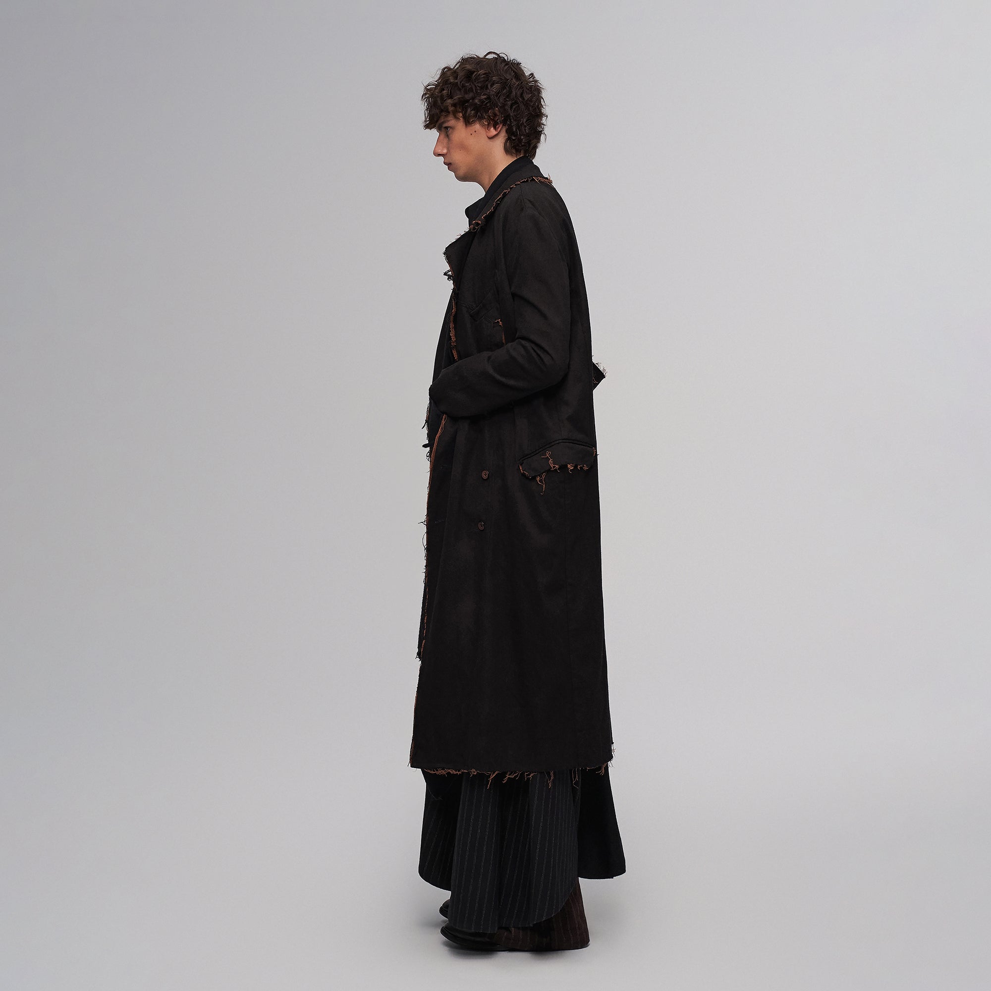 ILNya Nieternite Nifutur Raw-Edge Wool-Blend Longline Coat