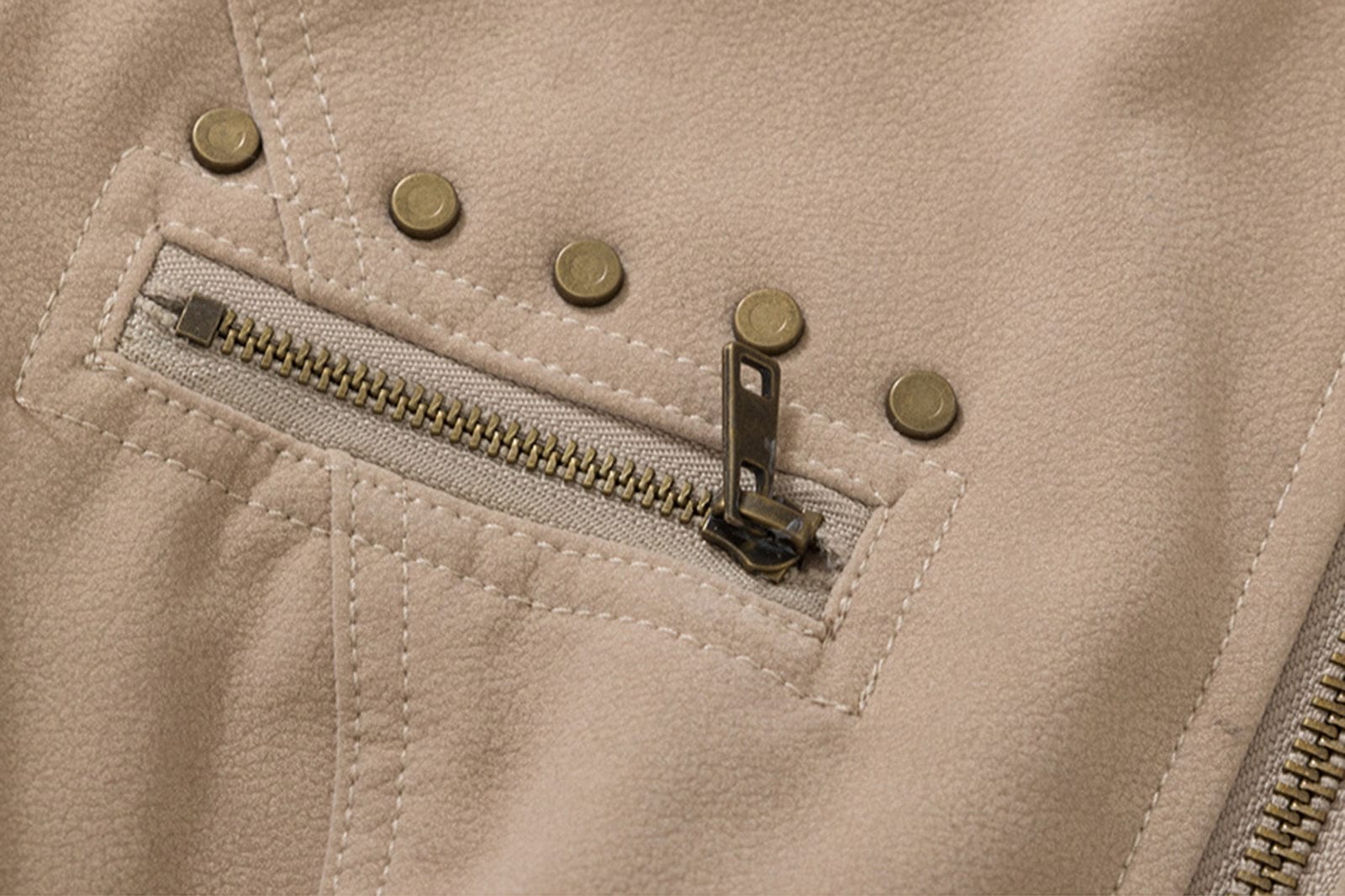 AE30 SAINT Rivet Flocked Cropped Jacket