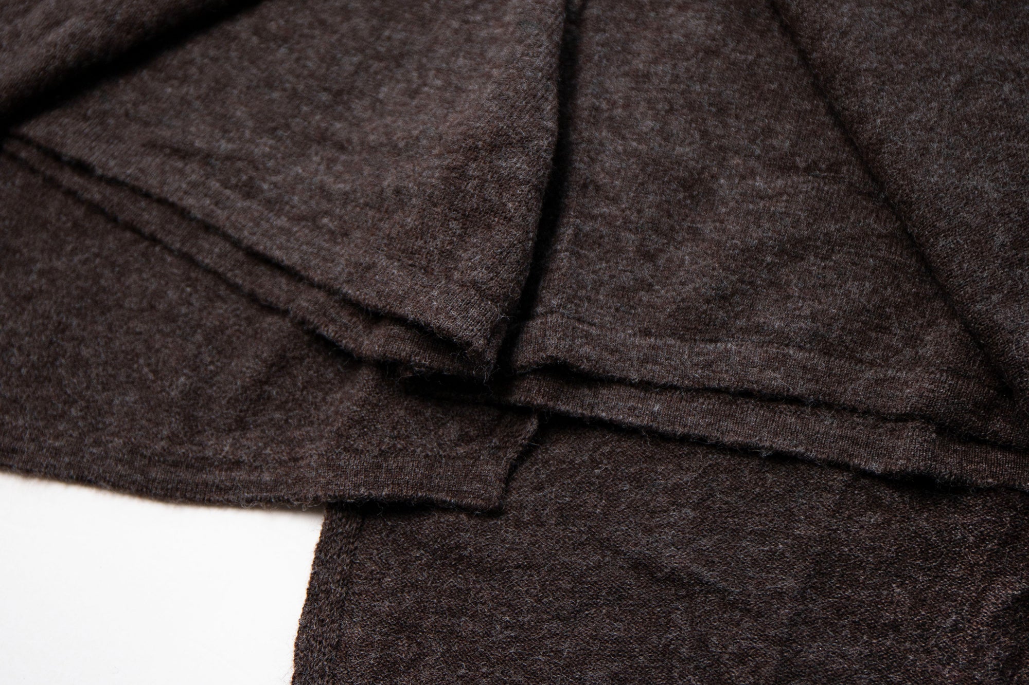 LEONSENSE Asymmetrical Wool-Blend Wrap Skirt