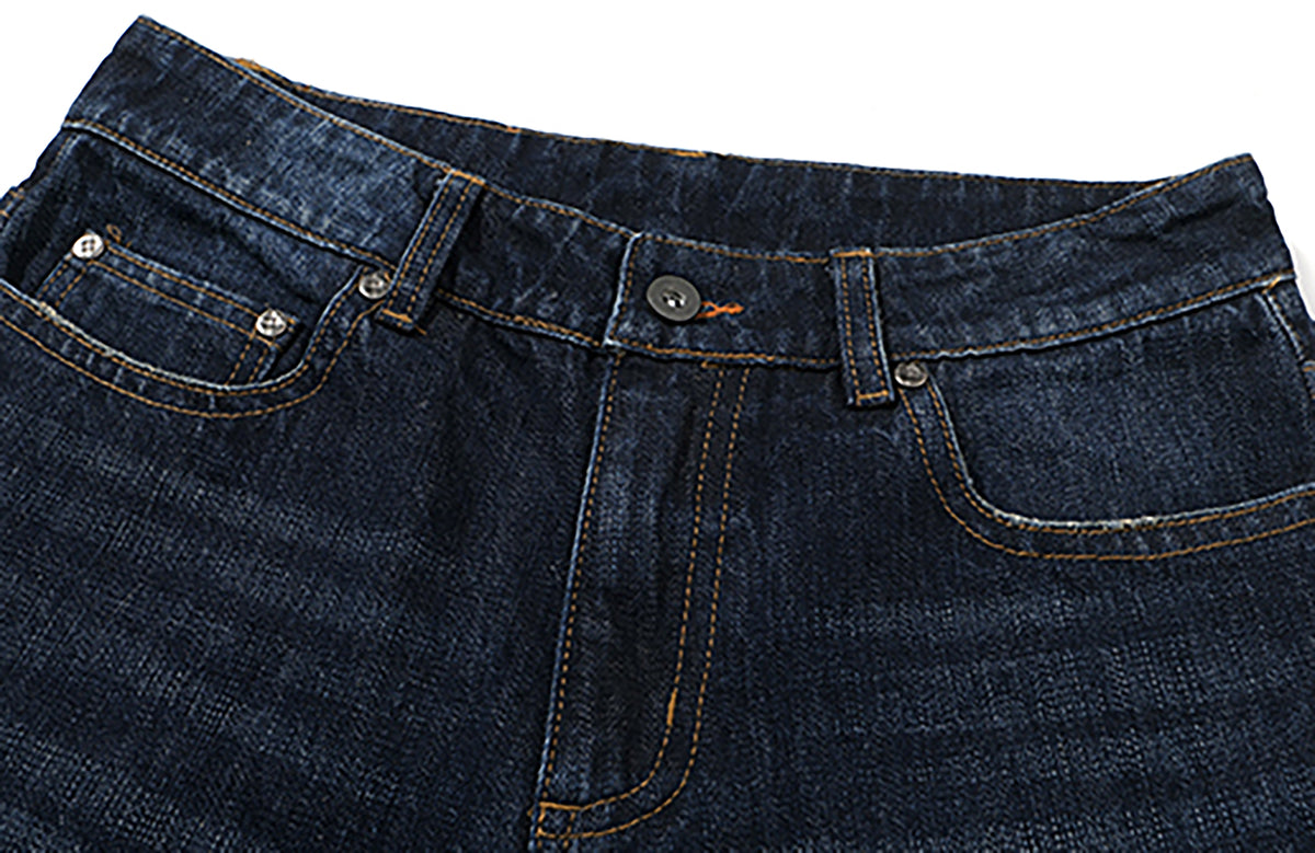 COSTUSTOOT Washed Straight-Leg Jeans