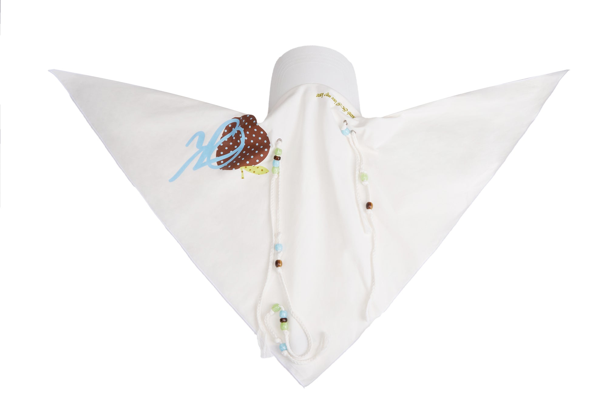 SANB Graphic Beaded Braids Bandana Cap